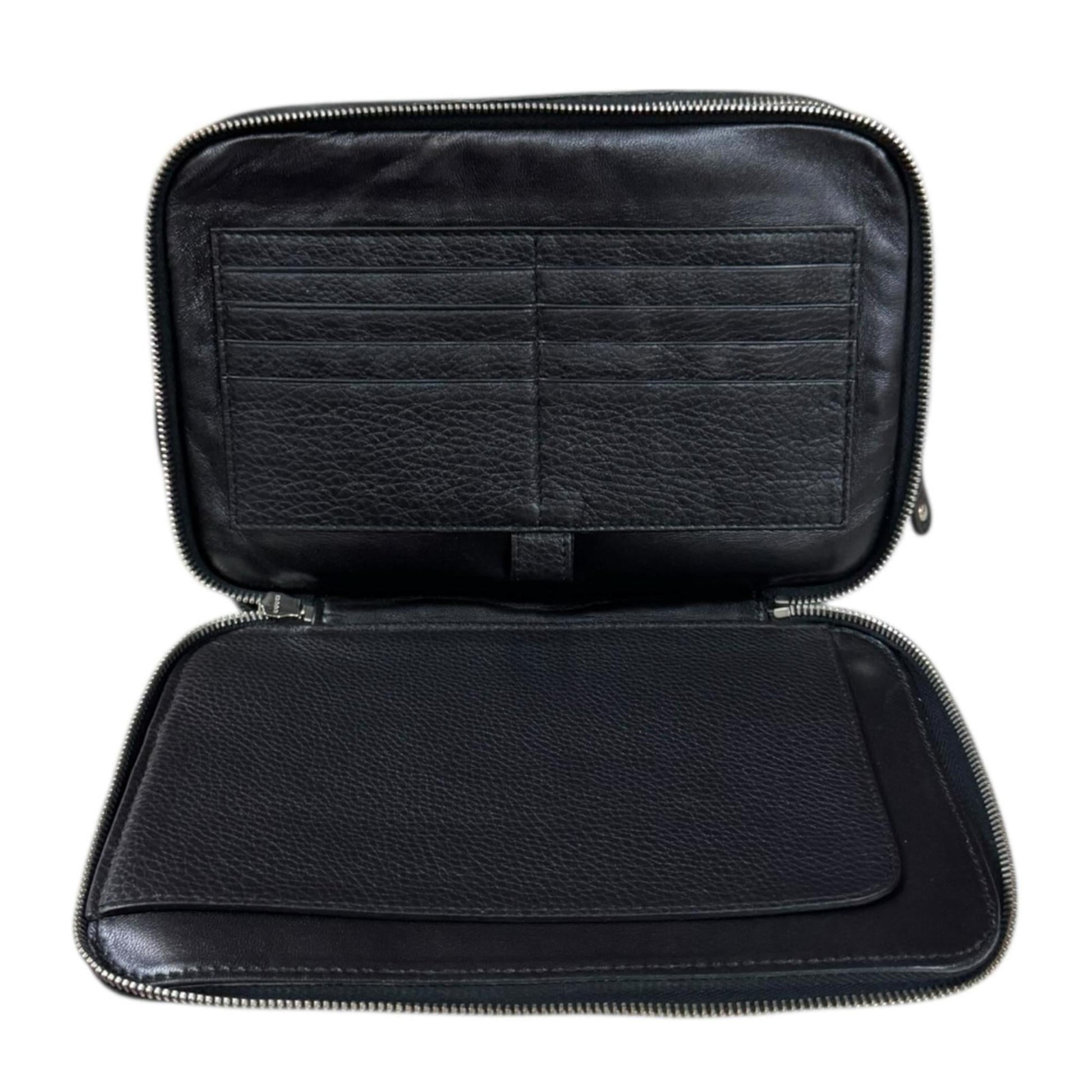 Gucci Black Leather Clutch Bag
