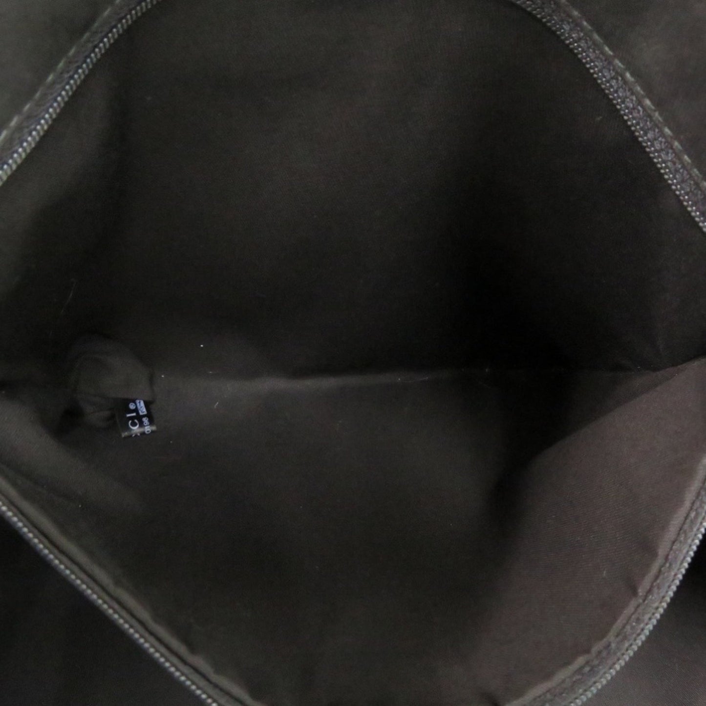 Gucci Black Canvas Leather Tote Bag