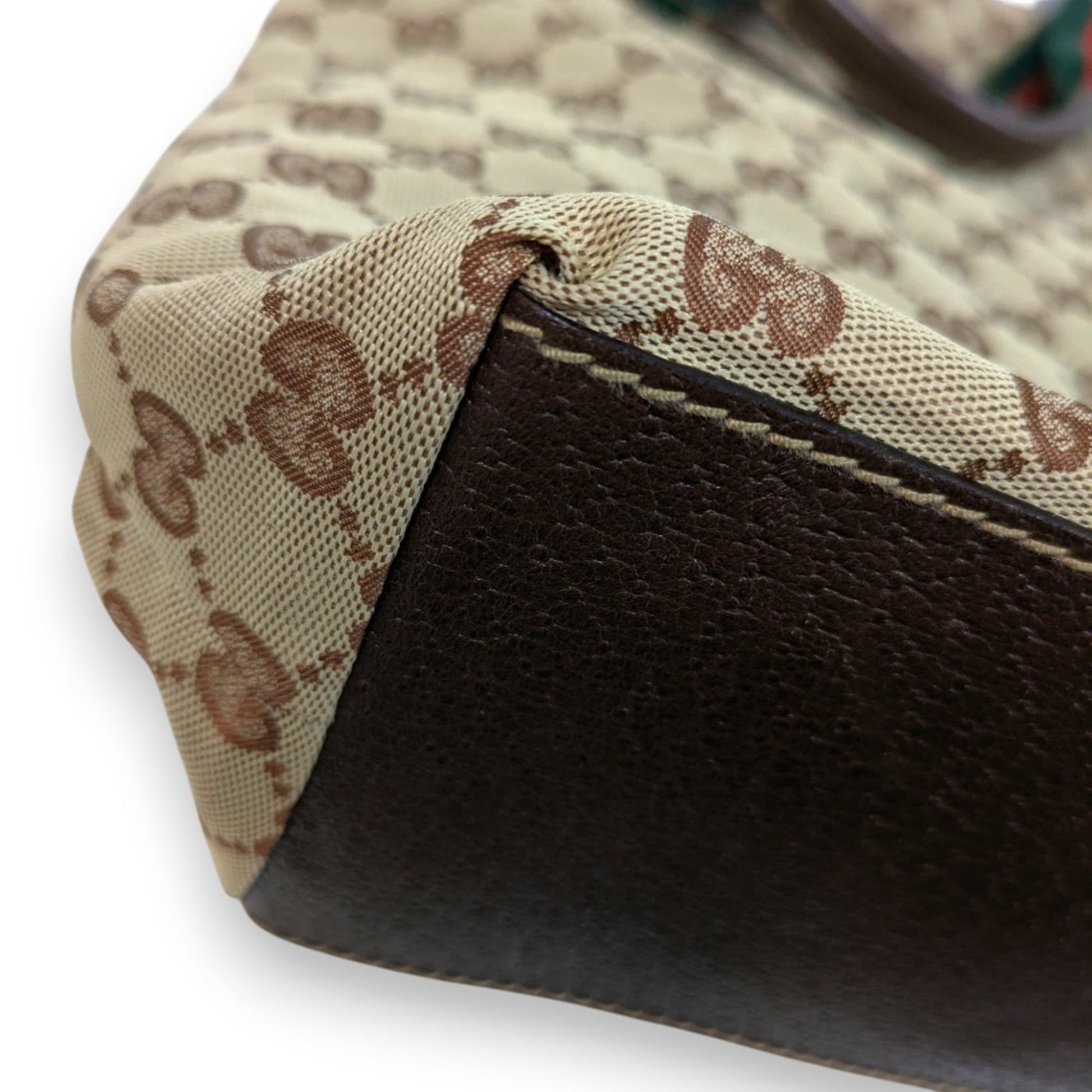 Gucci Sherry Line Beige Nylon Tote Bag
