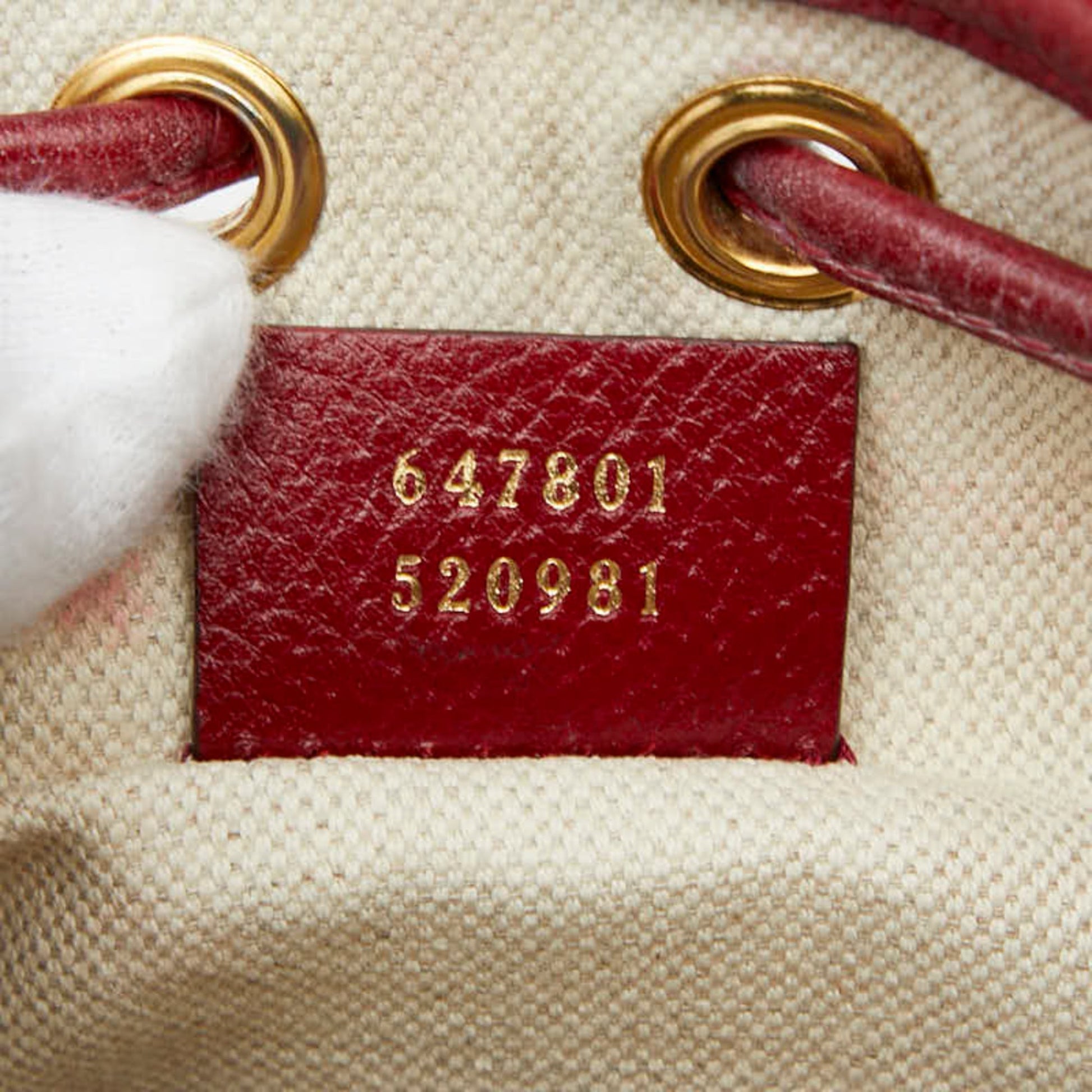 Gucci Beige Red Color Pvc Leather Shoulder Bag