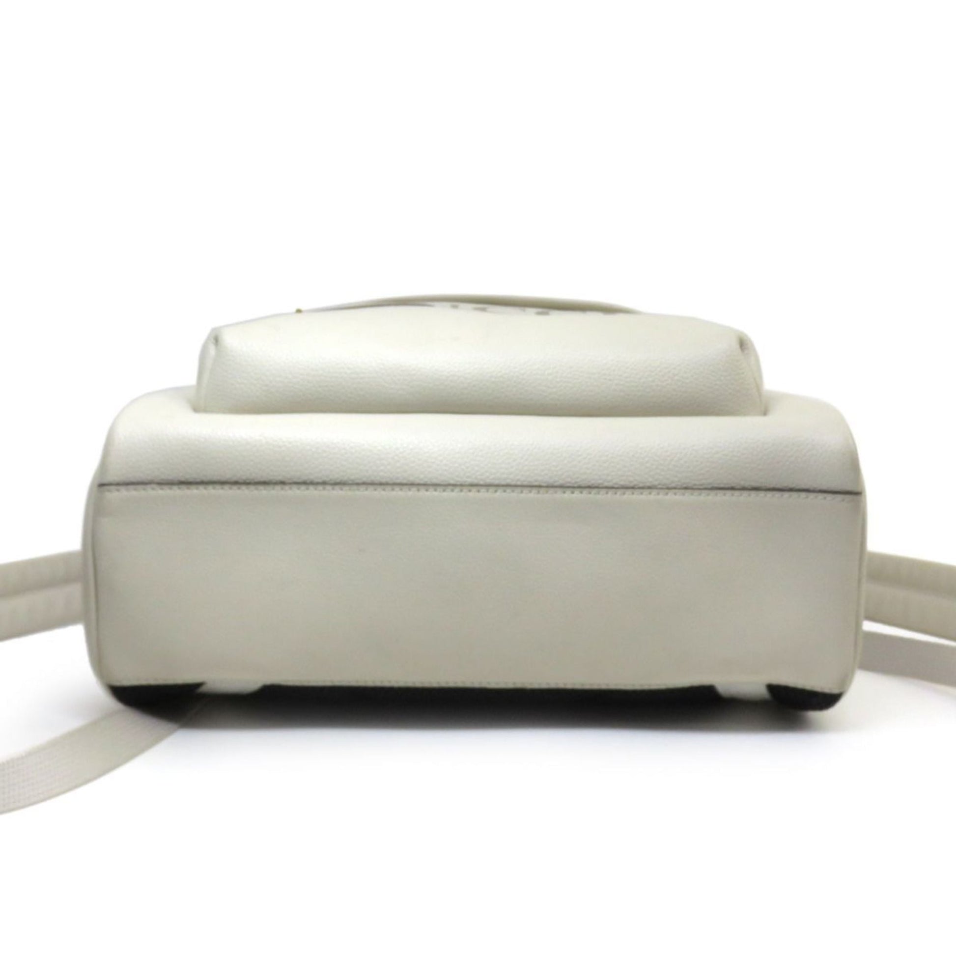 Gucci White Leather Backpack