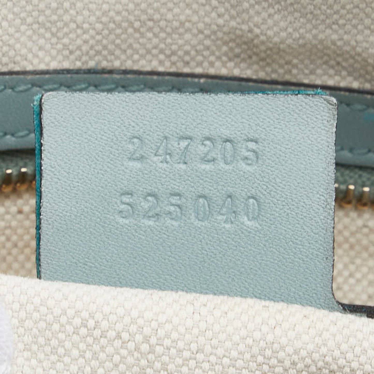 Gucci Beige Blue Canvas Leather Handbag Shoulder Bag