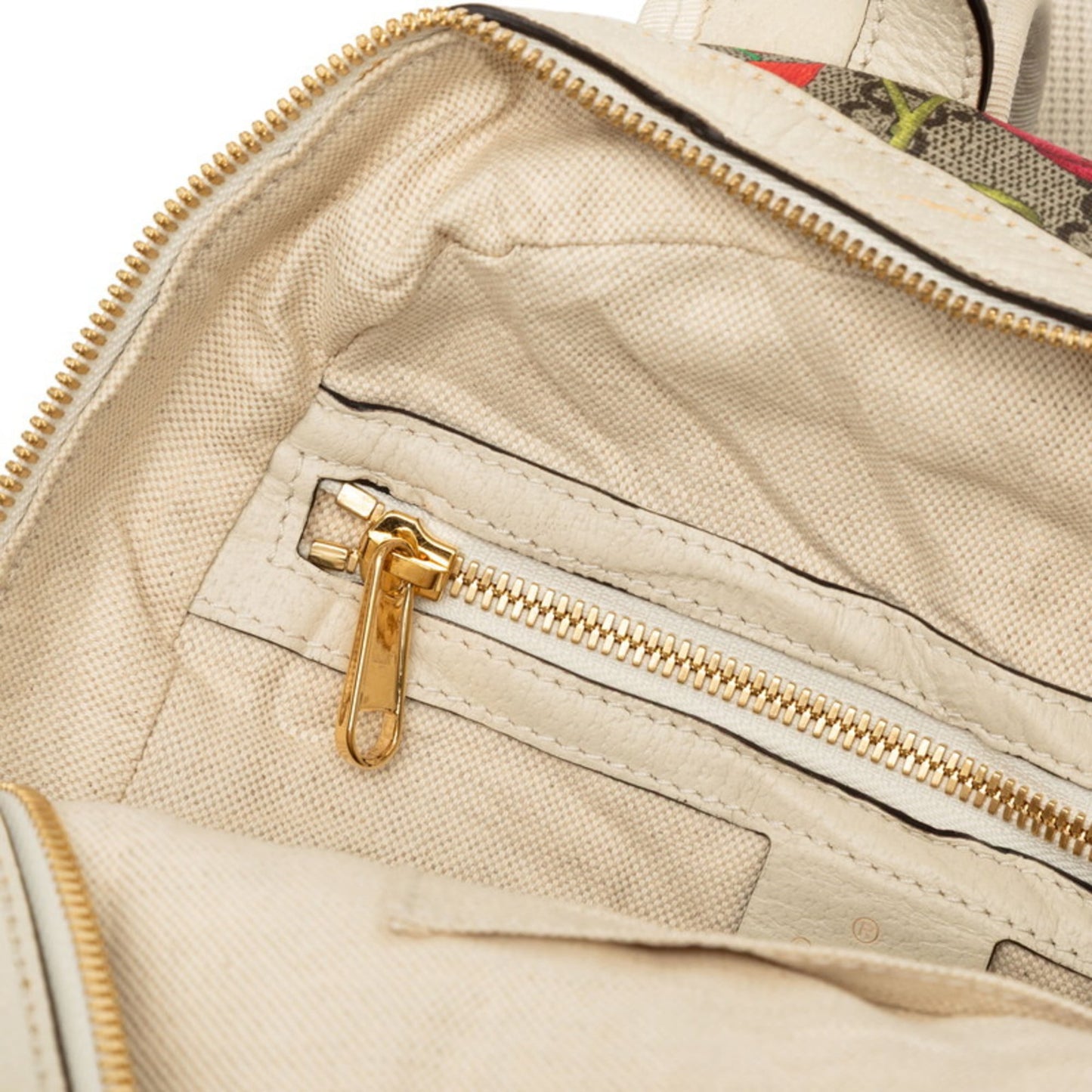 Gucci Beige Multi-Color Gg Supreme Pvc Leather Backpack