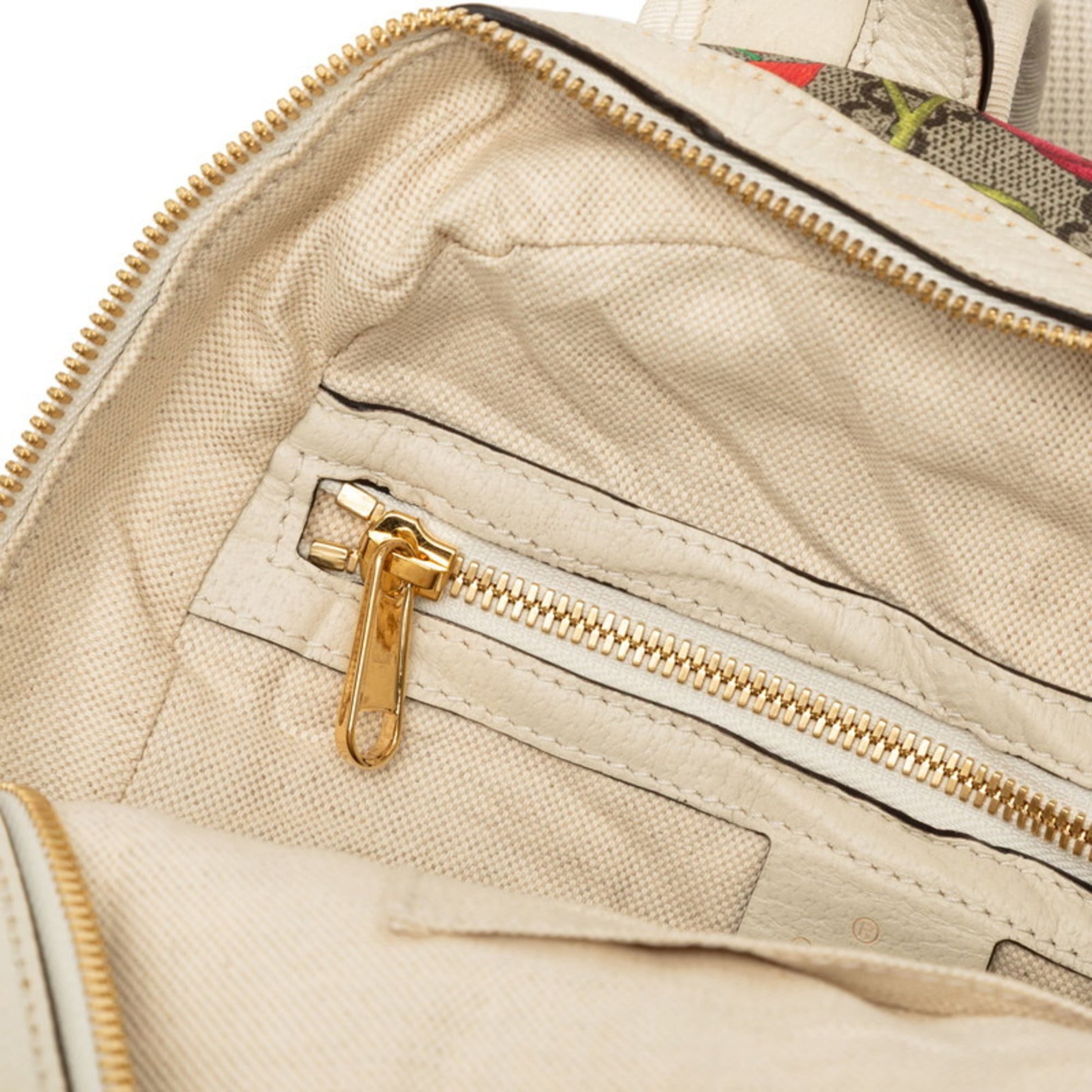 Gucci Beige Multi-Color Gg Supreme Pvc Leather Backpack