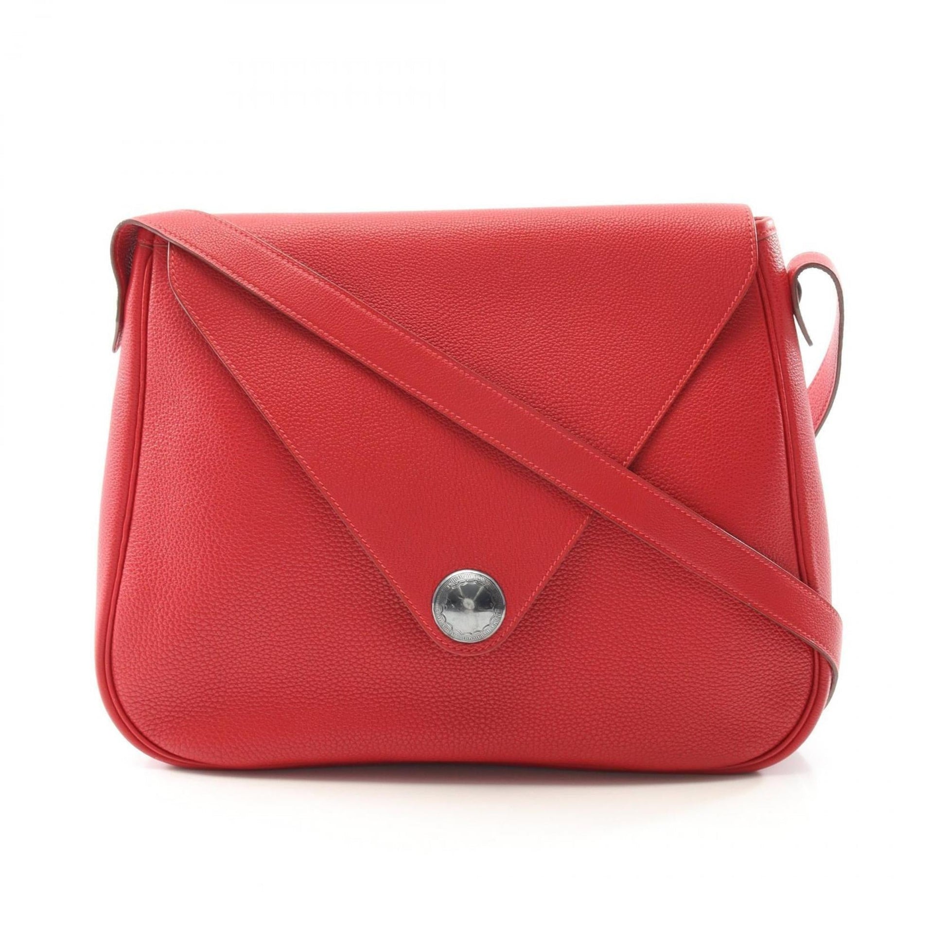 Hermes Color Togo Shoulder Bag Leather Red