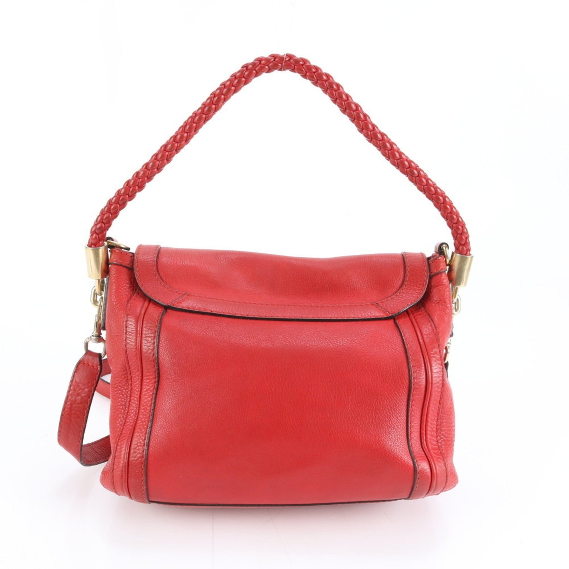 Gucci Red Color Leather Shoulder Bag