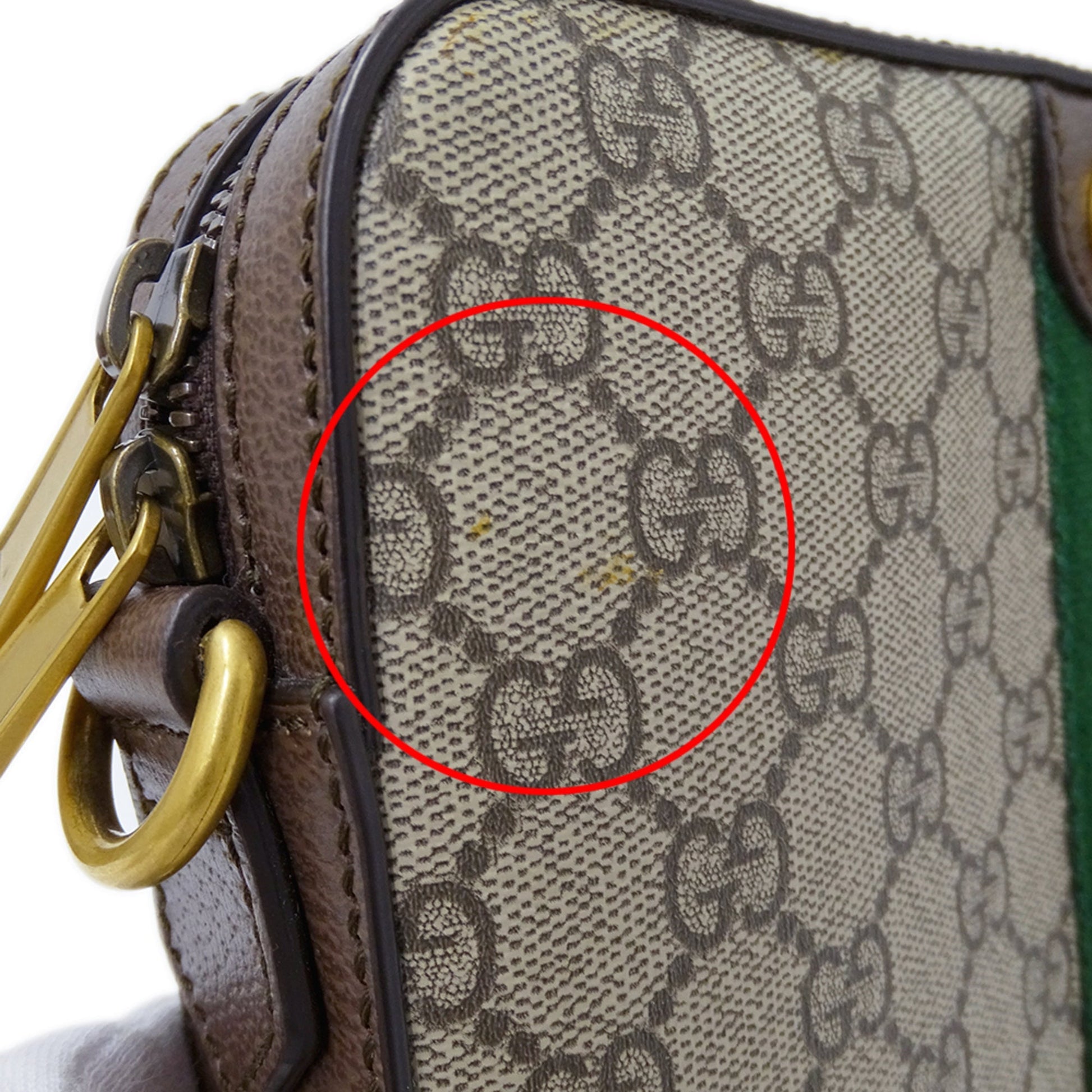 Gucci Beige Brown Gg Supreme Canvas Clutch Bag Shoulder Bag