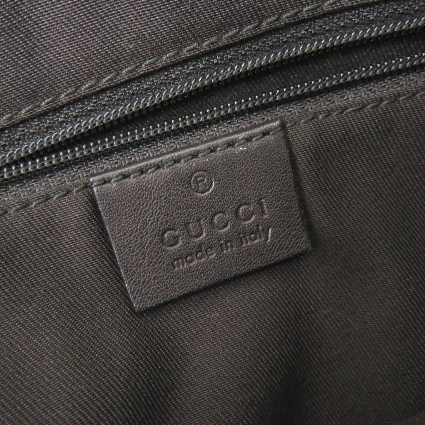 Gucci Black Gg Canvas Leather Shoulder Bag
