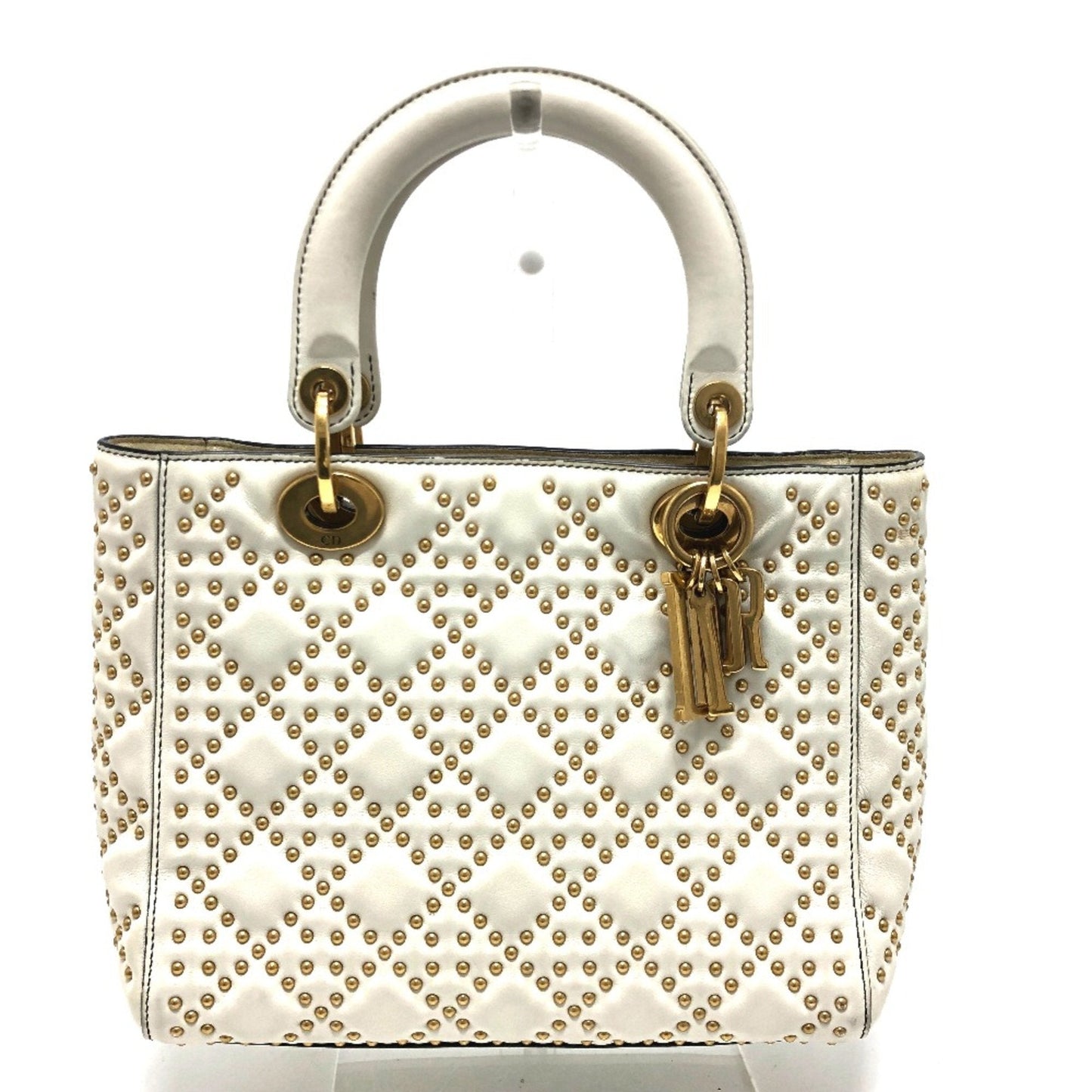 Dior Handbag Christian 4 Leather White