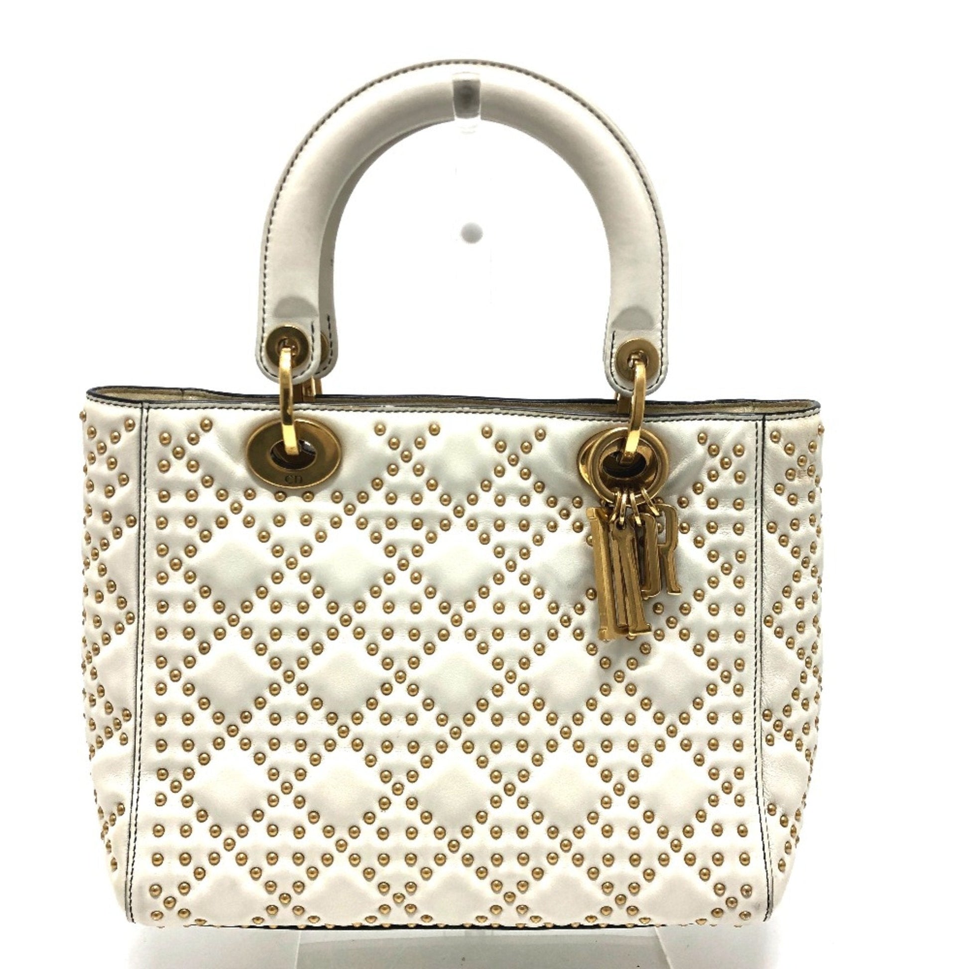Dior Handbag Christian 4 Leather White