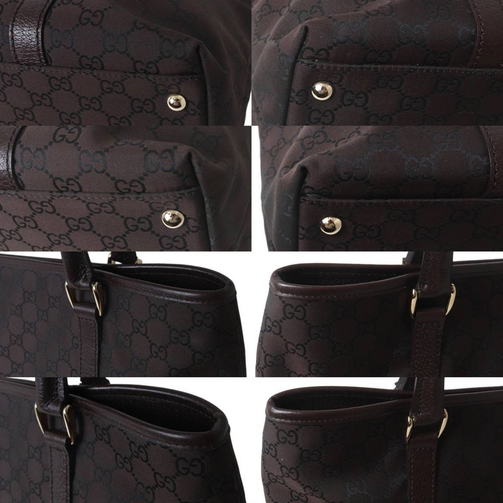 Gucci Brown Gg Canvas Tote Bag