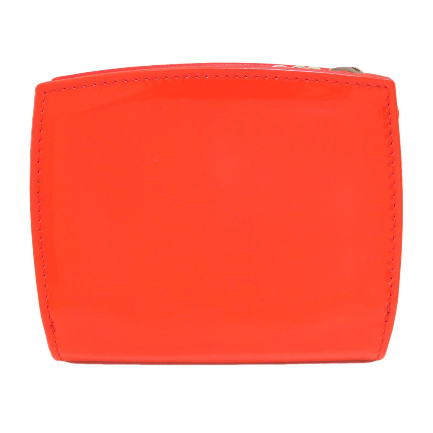 Chanel Coco Mark Bi-fold Wallet Enamel Women's