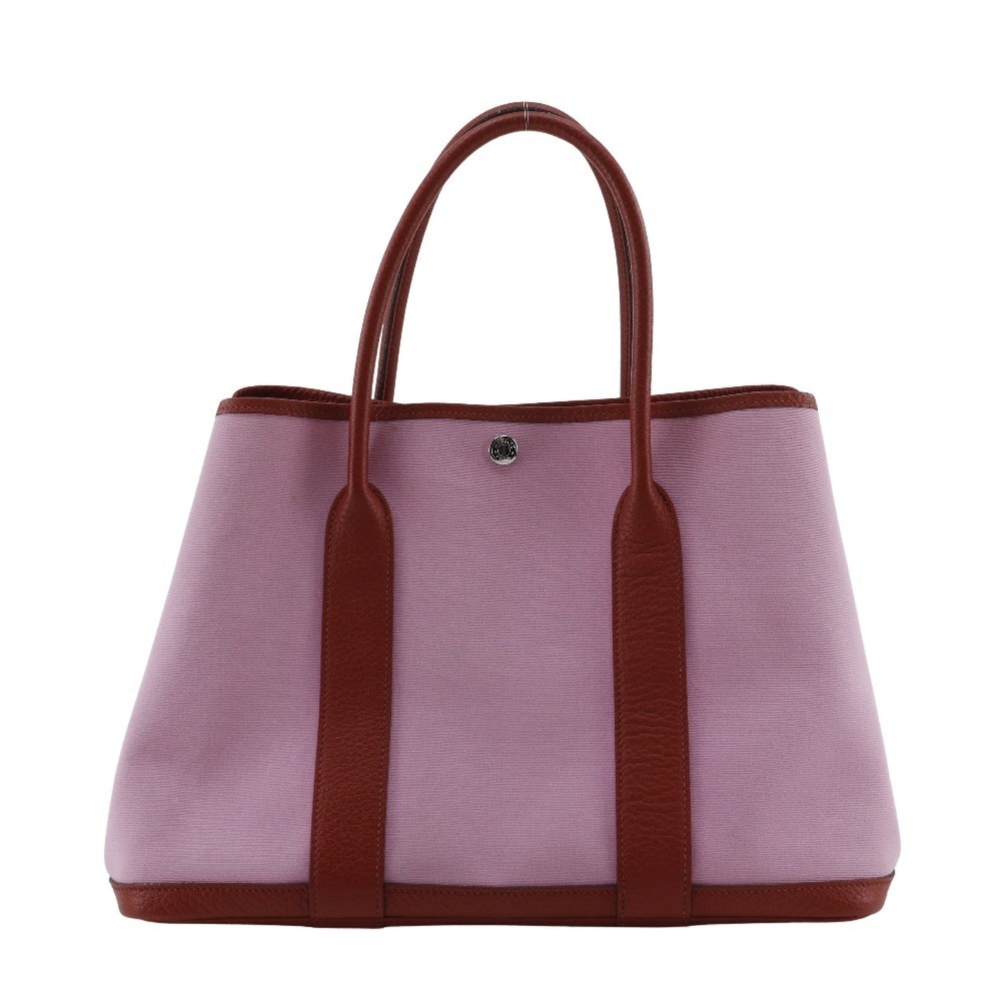 Hermes Color Toile Officier Tote Bag Red Pink
