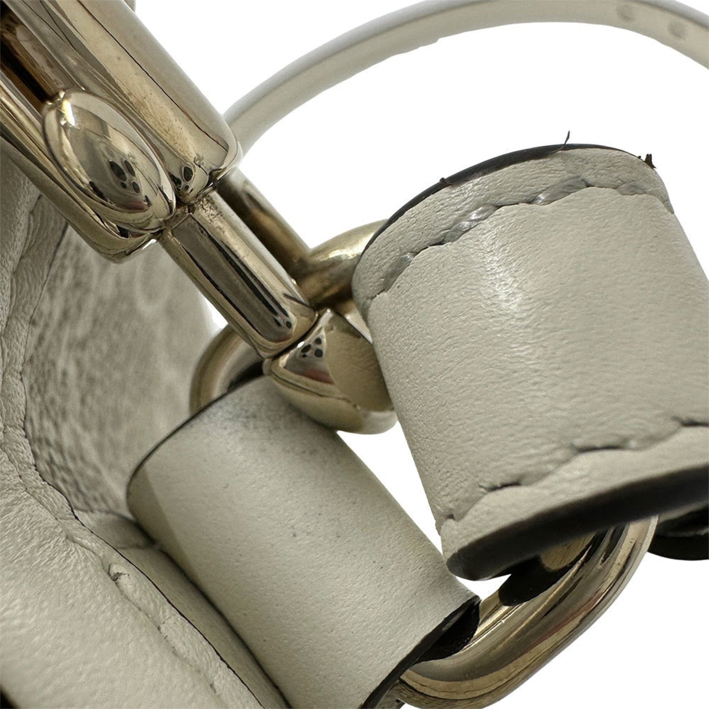 Gucci White Leather Handbag Shoulder Bag