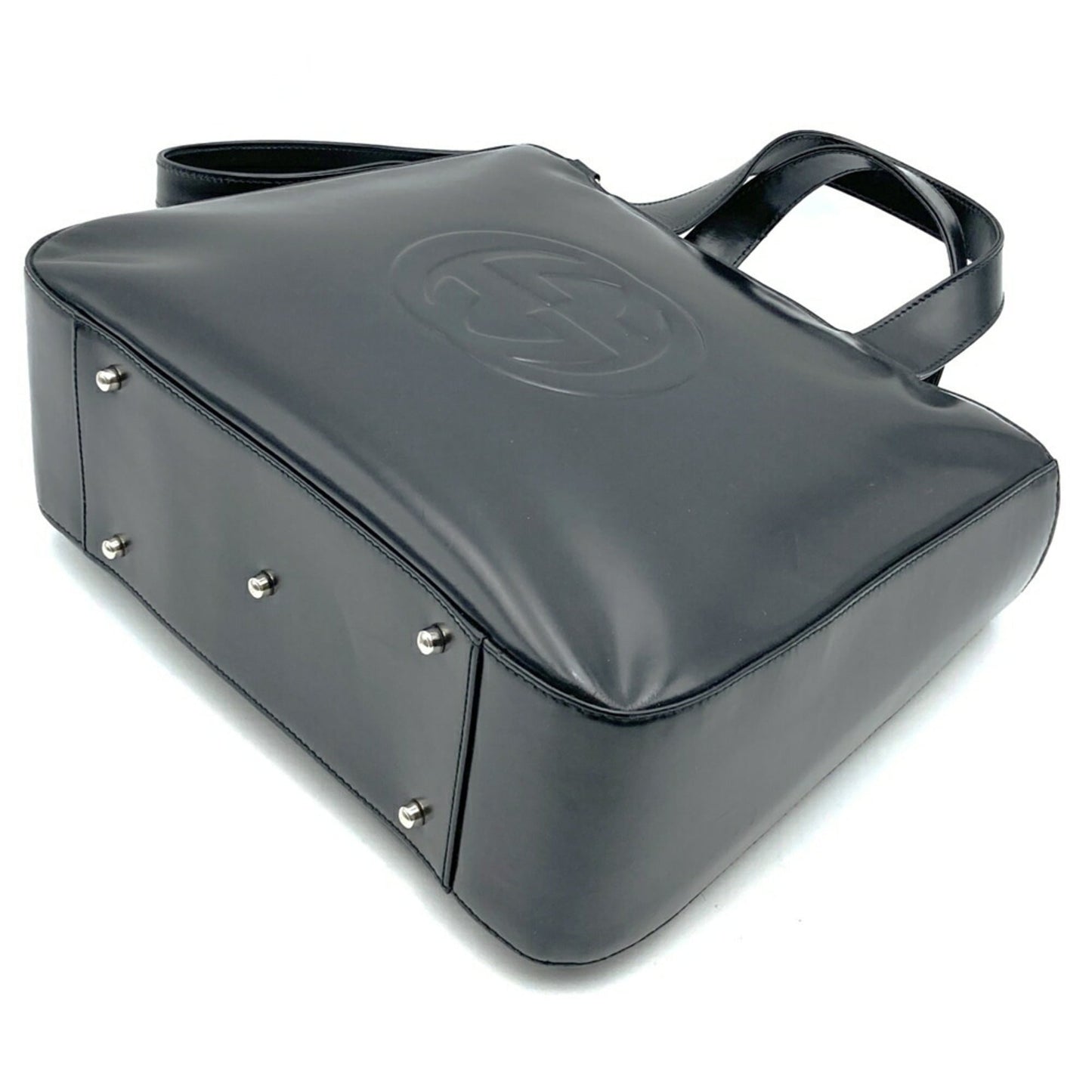 Gucci Black Leather Handbag Shoulder Bag