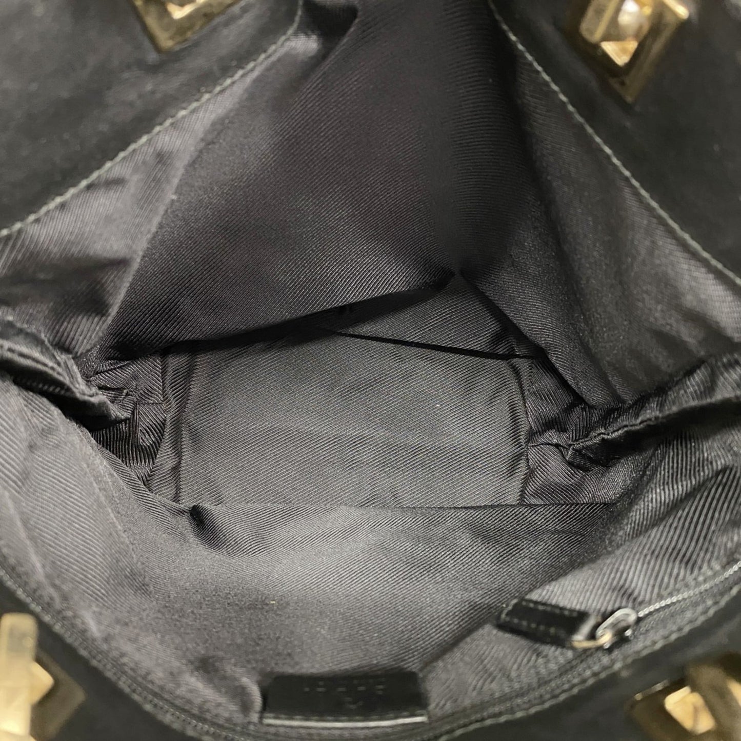 Gucci Black Brown Canvas Tote Bag