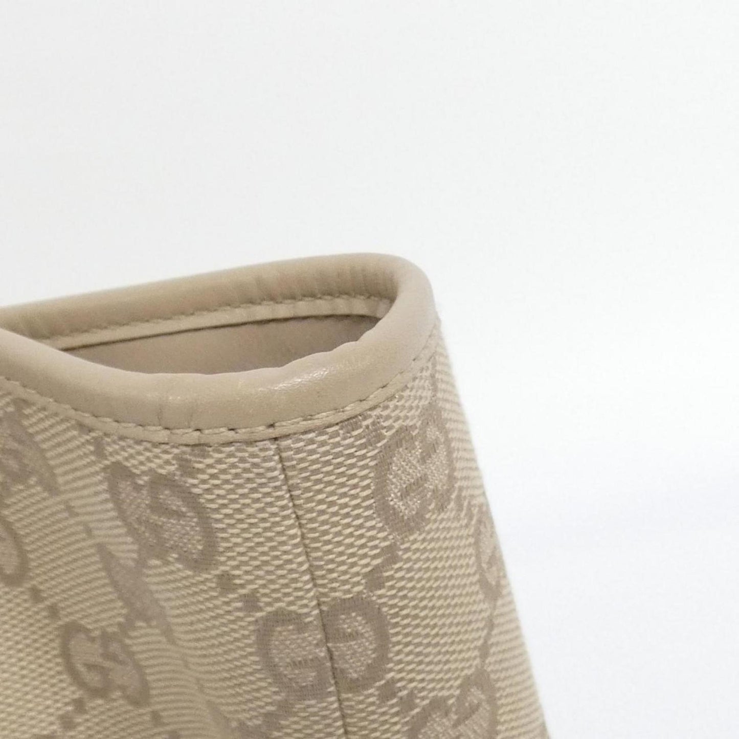 Gucci Beige Gg Canvas Handbag
