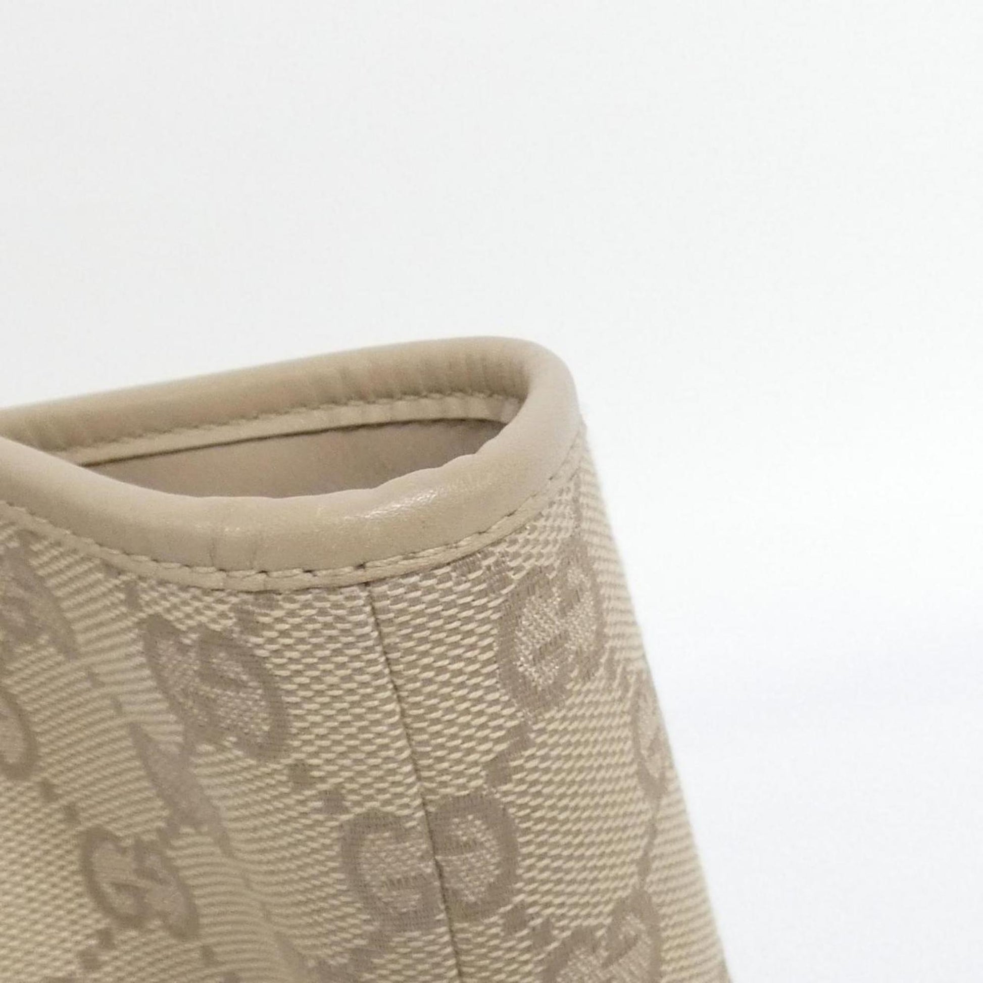 Gucci Beige Gg Canvas Handbag