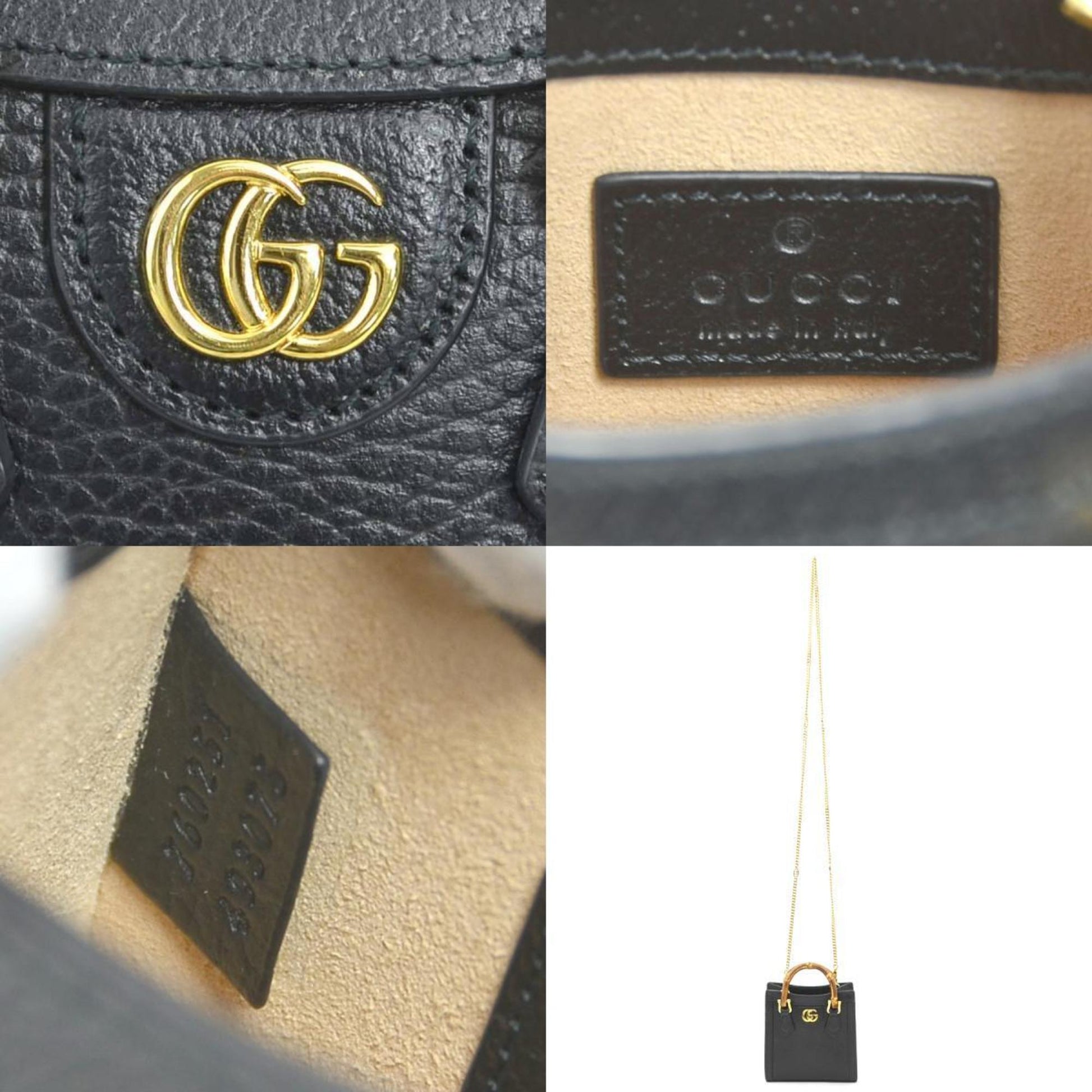 Gucci Black Leather Shoulder Bag