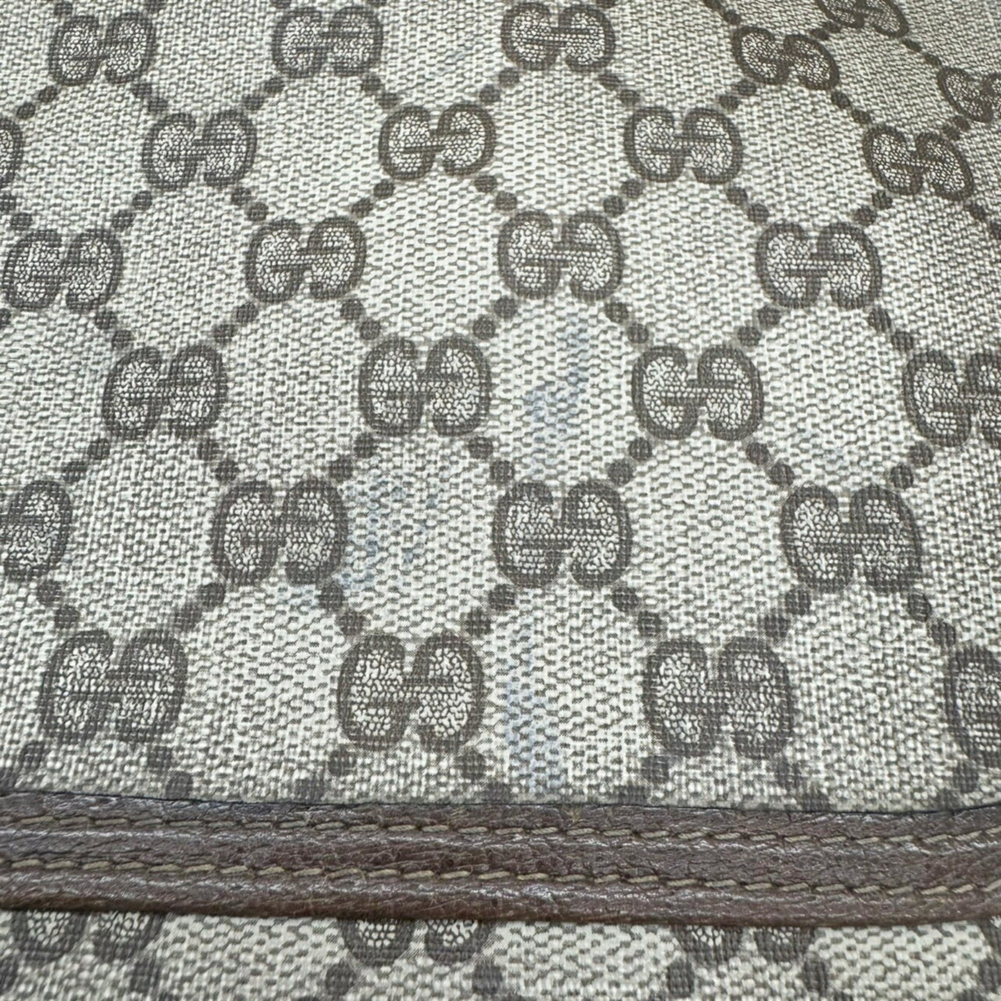 Gucci Beige Pvc Leather Tote Bag