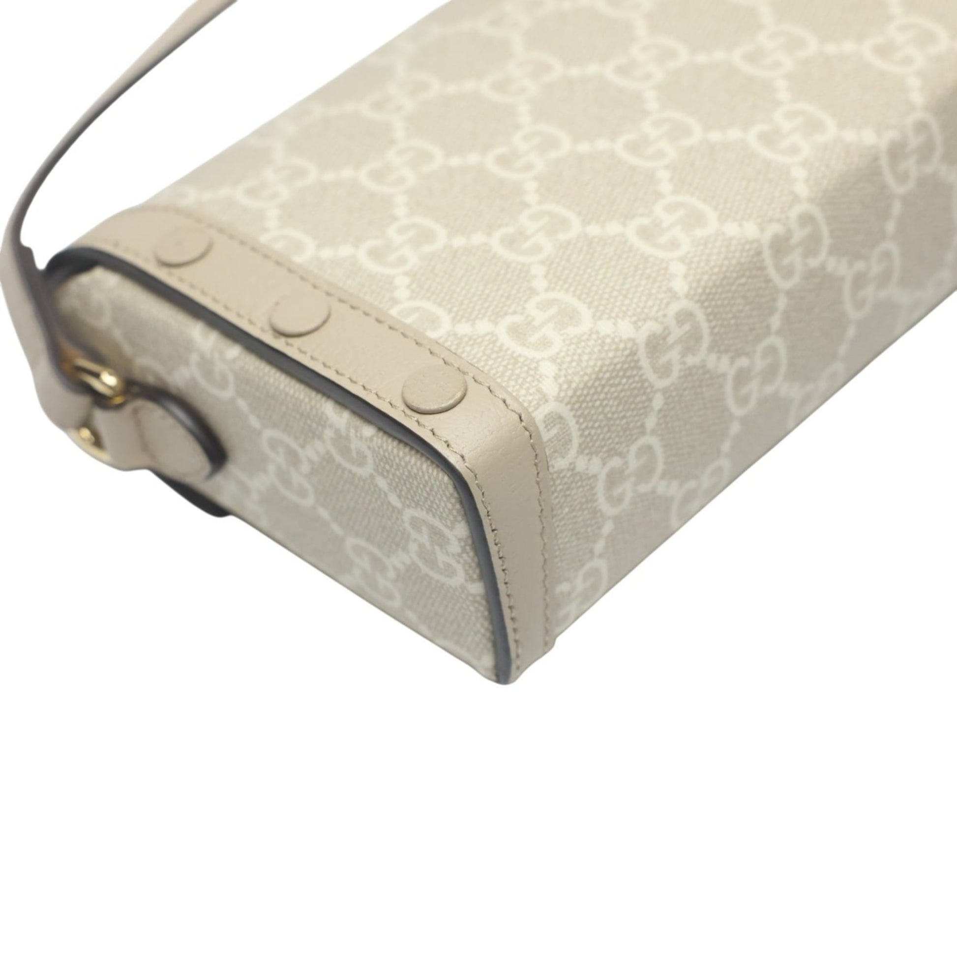 Gucci Beige Pvc Shoulder Bag
