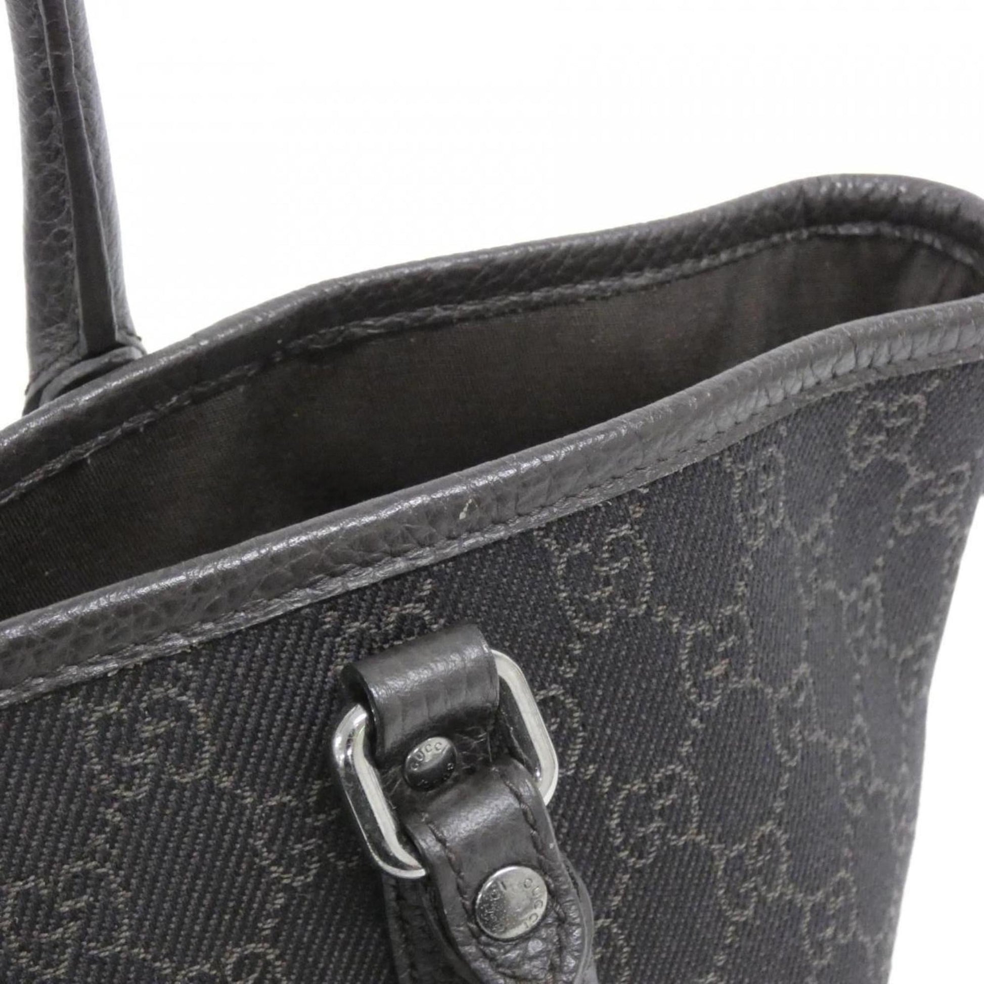 Gucci Brown Denim Handbag