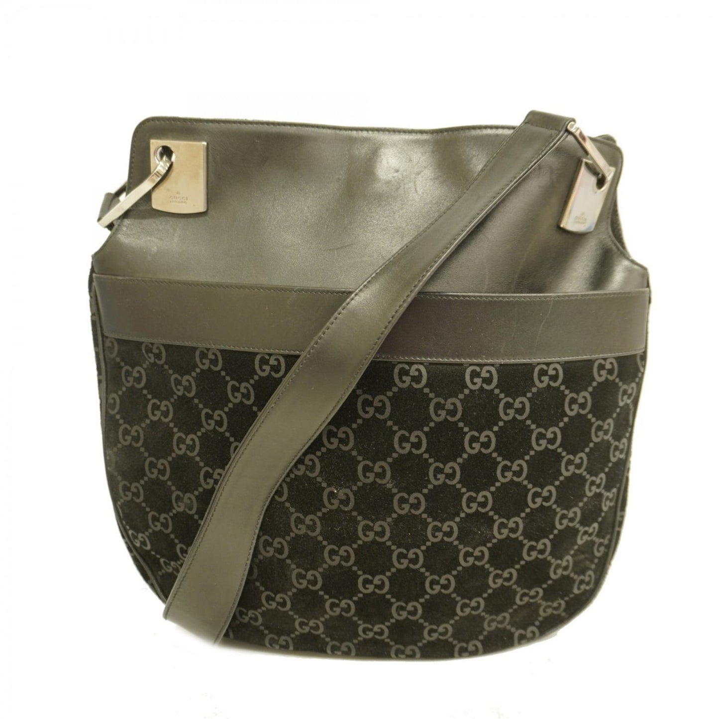 Gucci Black Suede Shoulder Bag