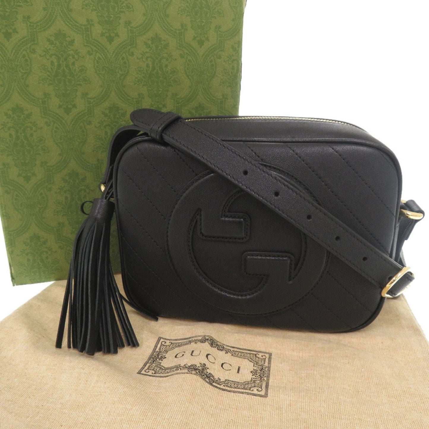 Gucci Black Leather Shoulder Bag