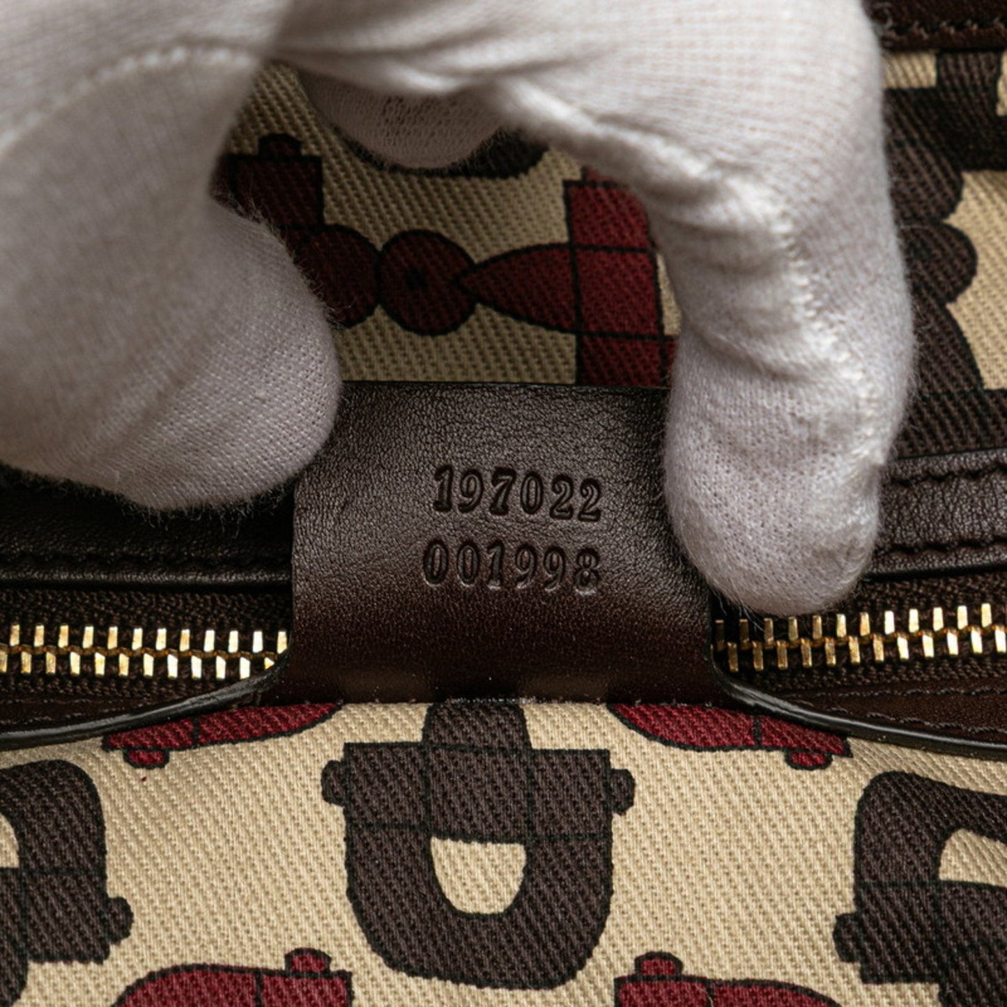 Gucci Hysteria Brown Leather Handbag Tote Bag