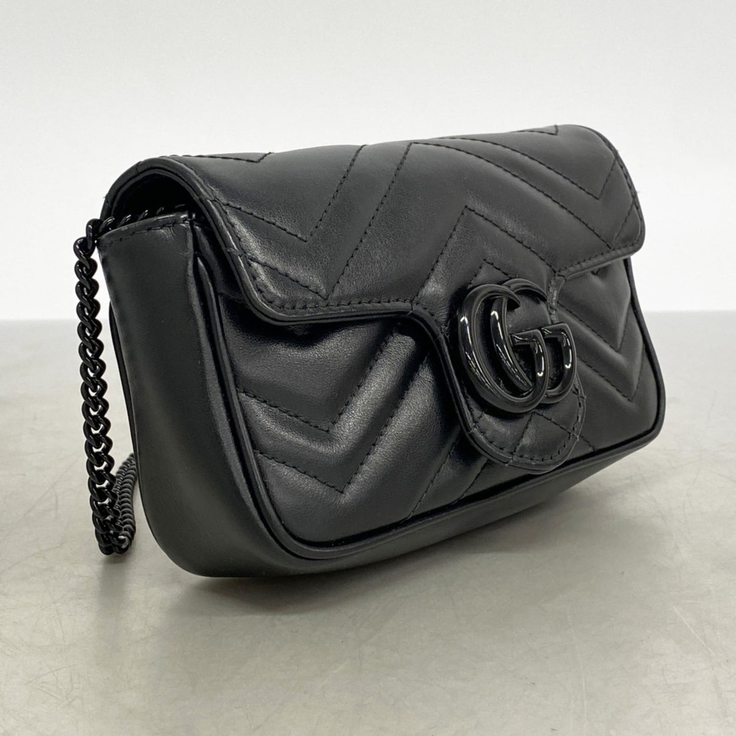 Gucci Black Leather Shoulder Bag
