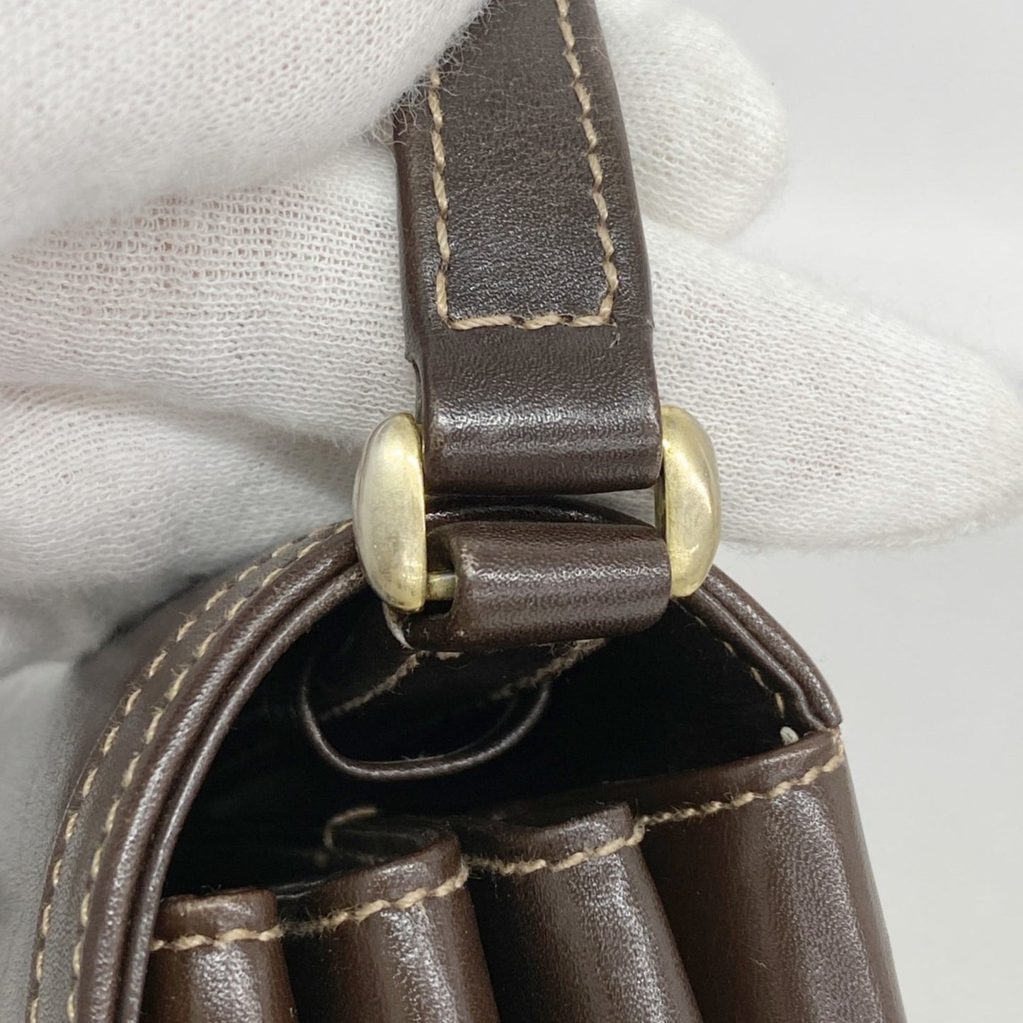 Gucci Brown Leather Shoulder Bag
