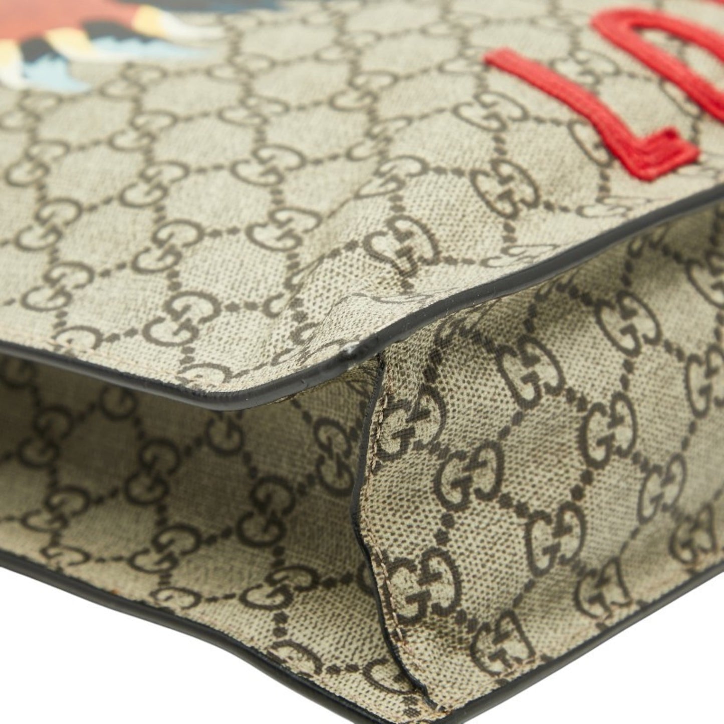 Gucci Beige Pvc Leather Tote Bag
