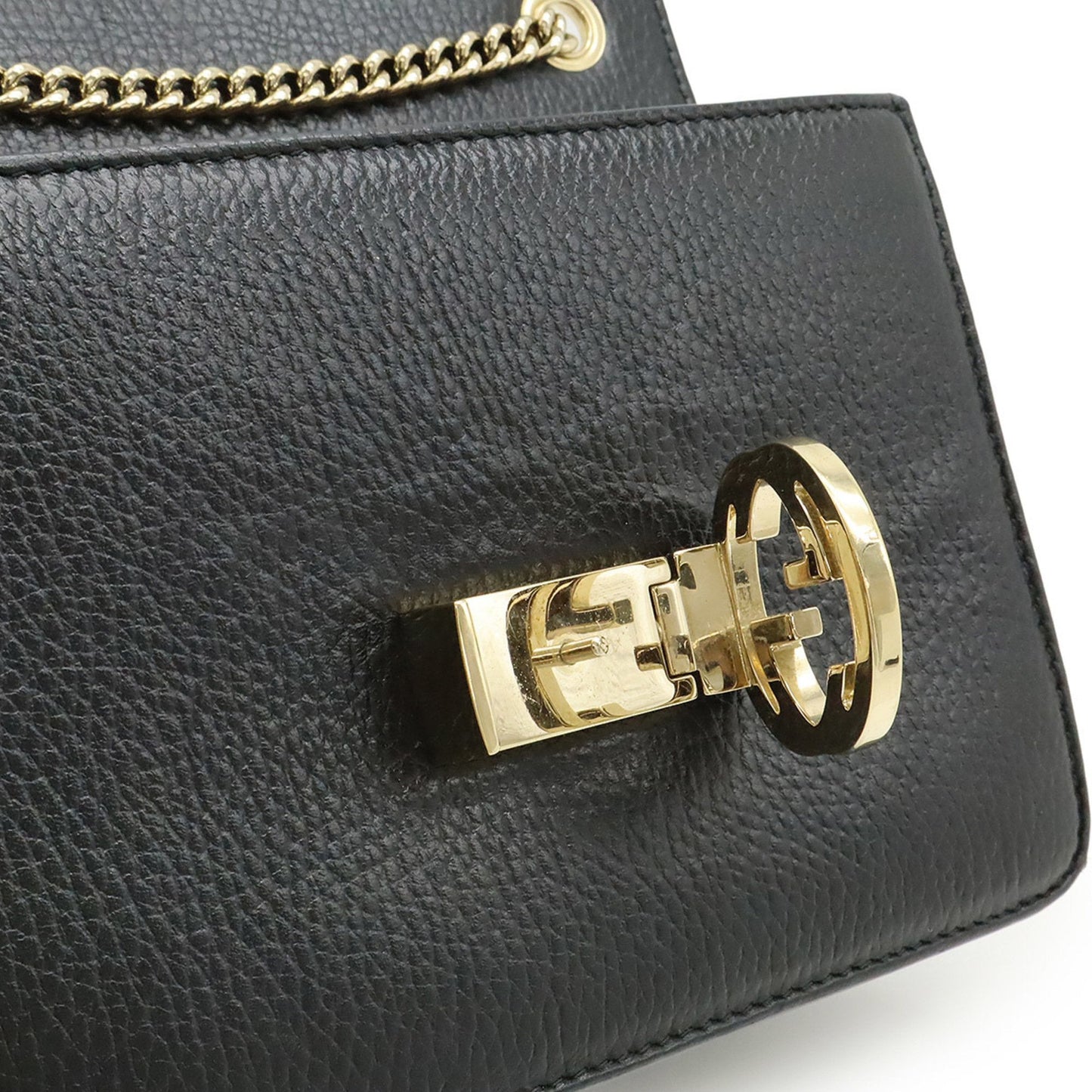Gucci Black Leather Shoulder Bag