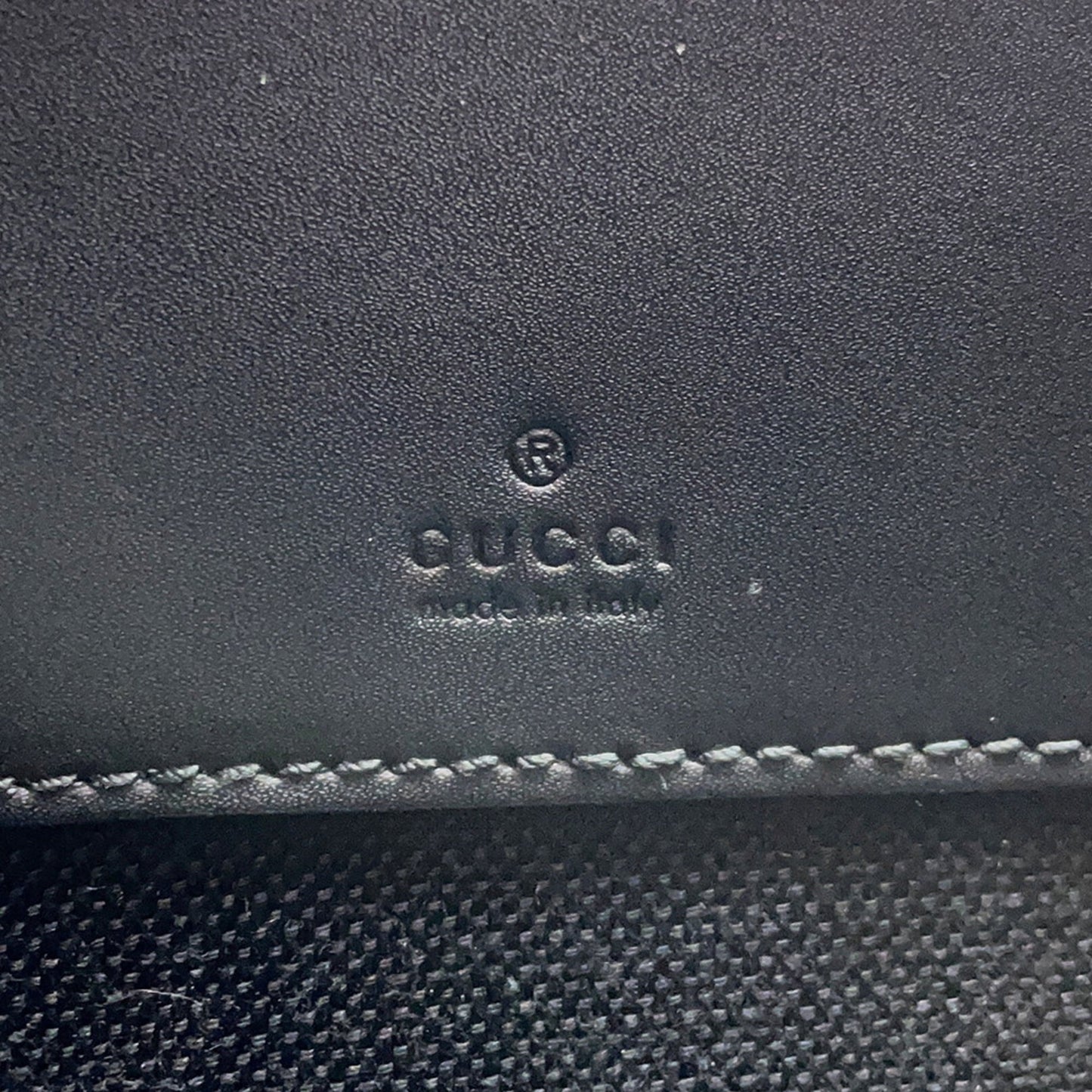Gucci Black Gg Supreme Leather Shoulder Bag