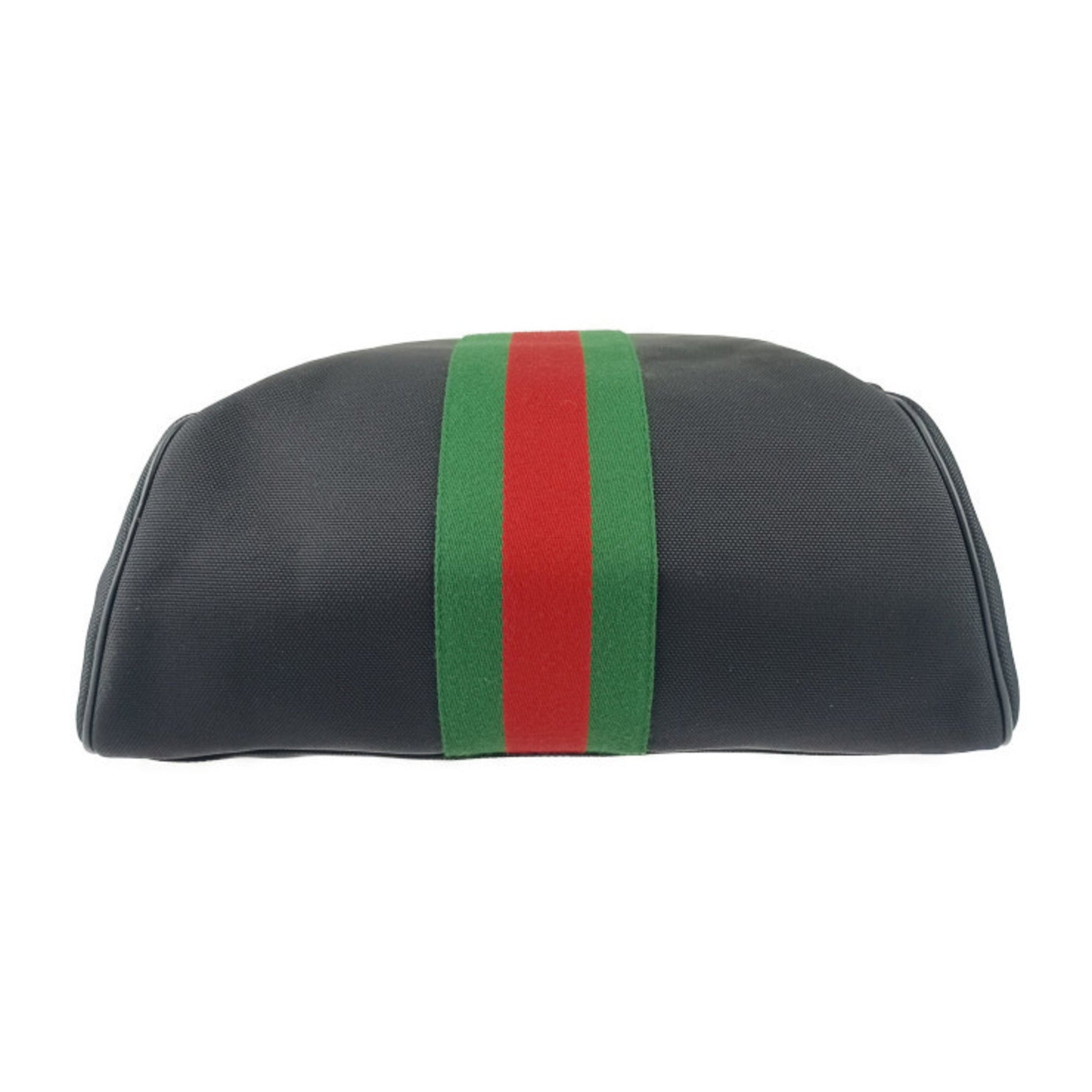 Gucci Black Canvas Leather Backpack