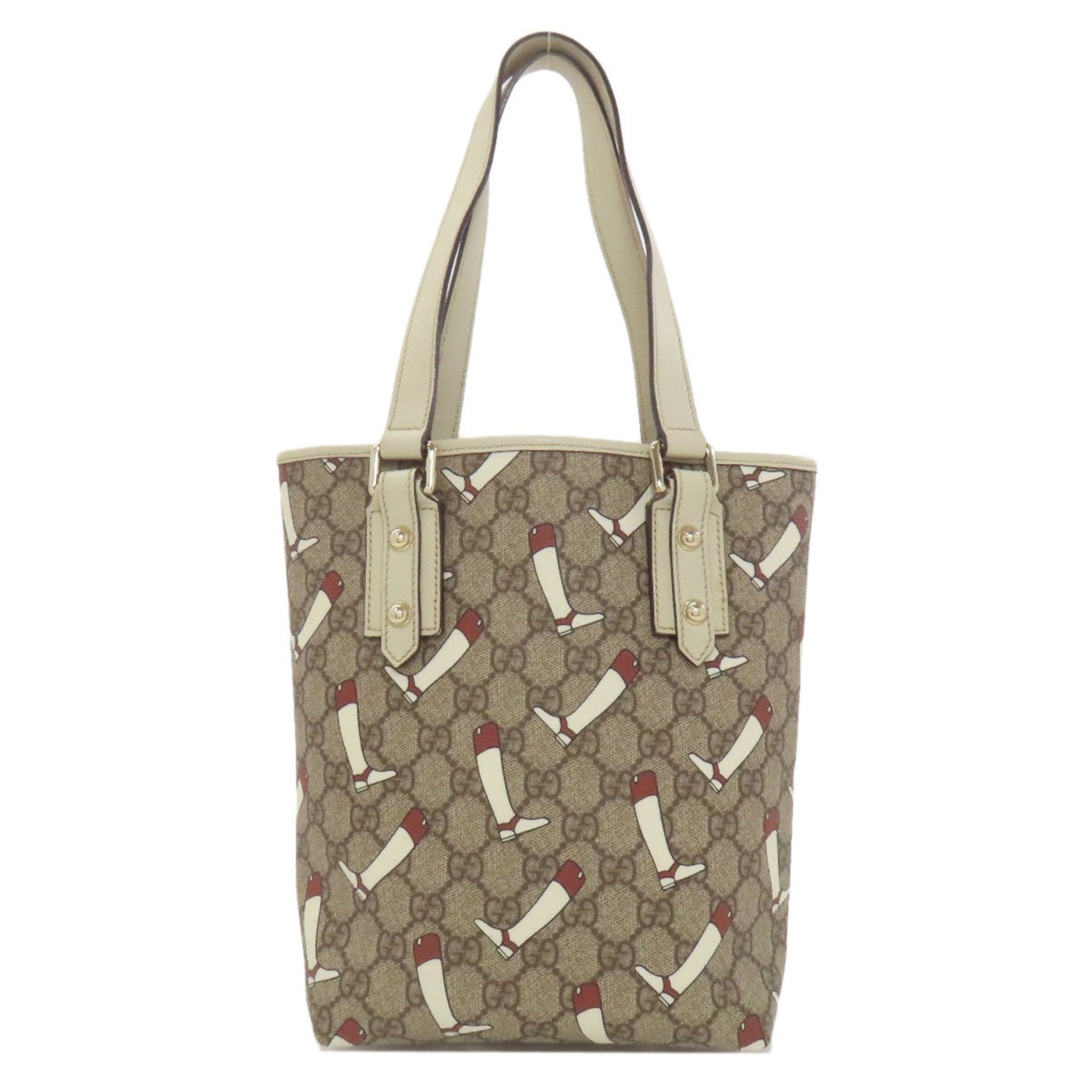 Gucci Brown White Pvc Handbag