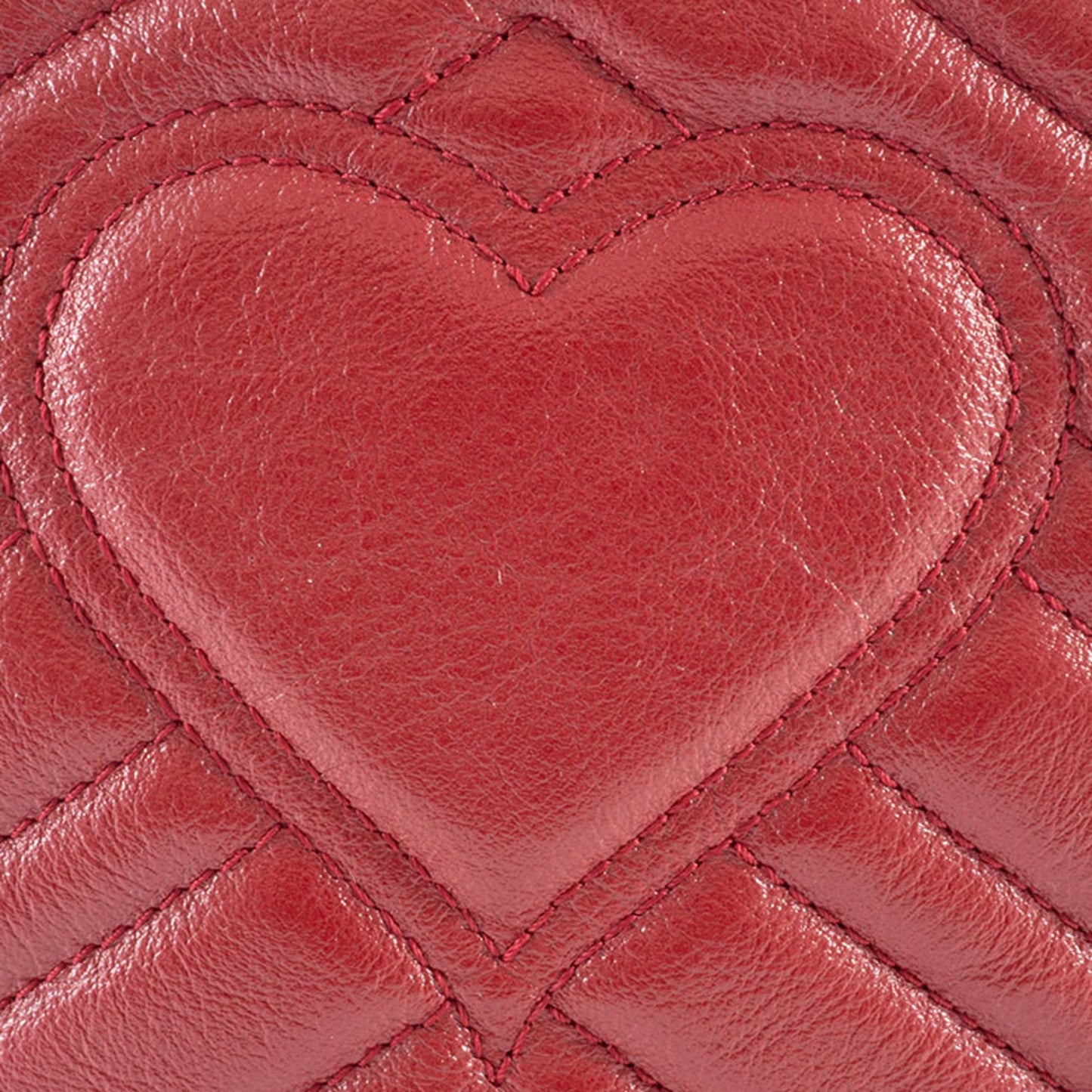 Gucci Red Color Leather Shoulder Bag