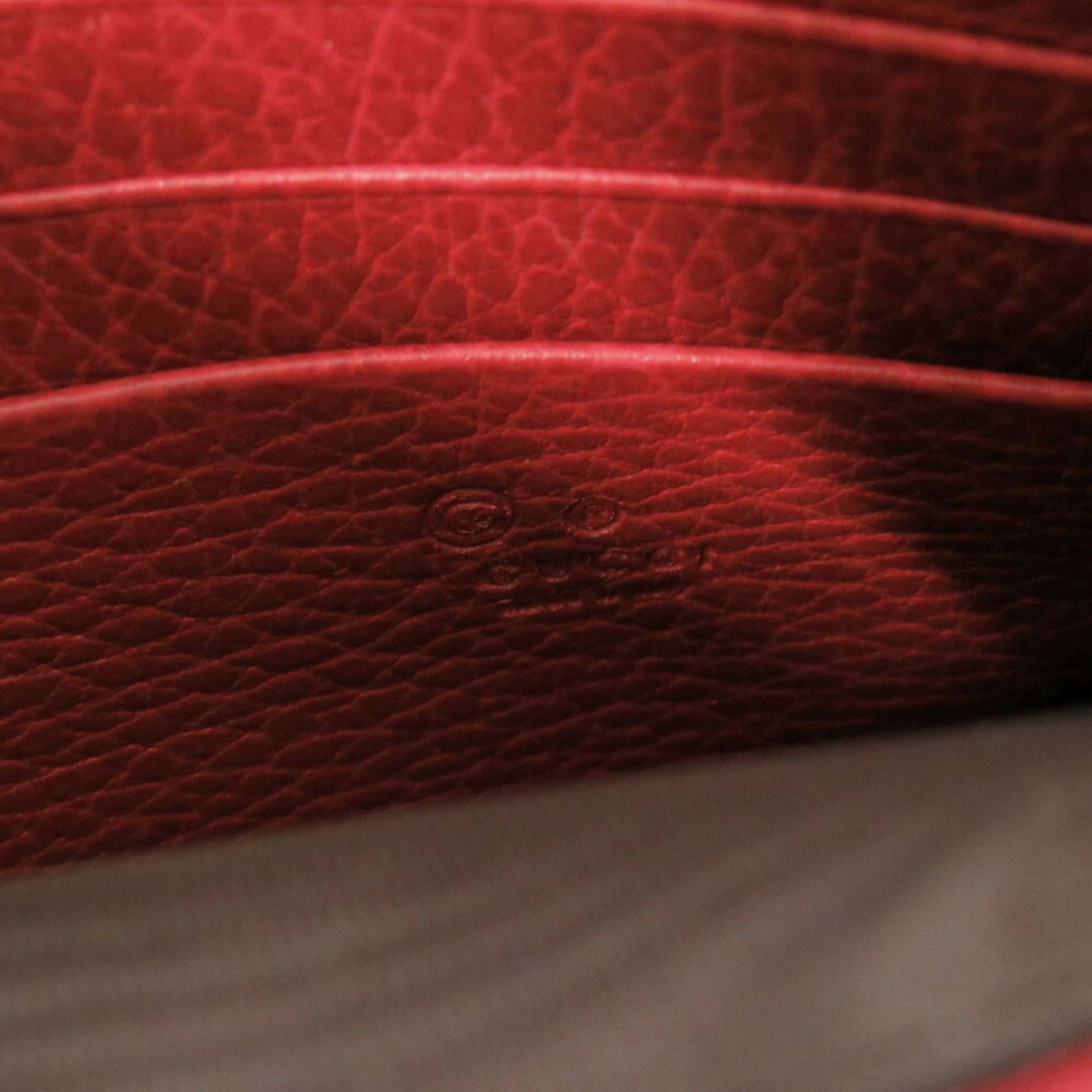 Gucci Red Color Leather Shoulder Bag