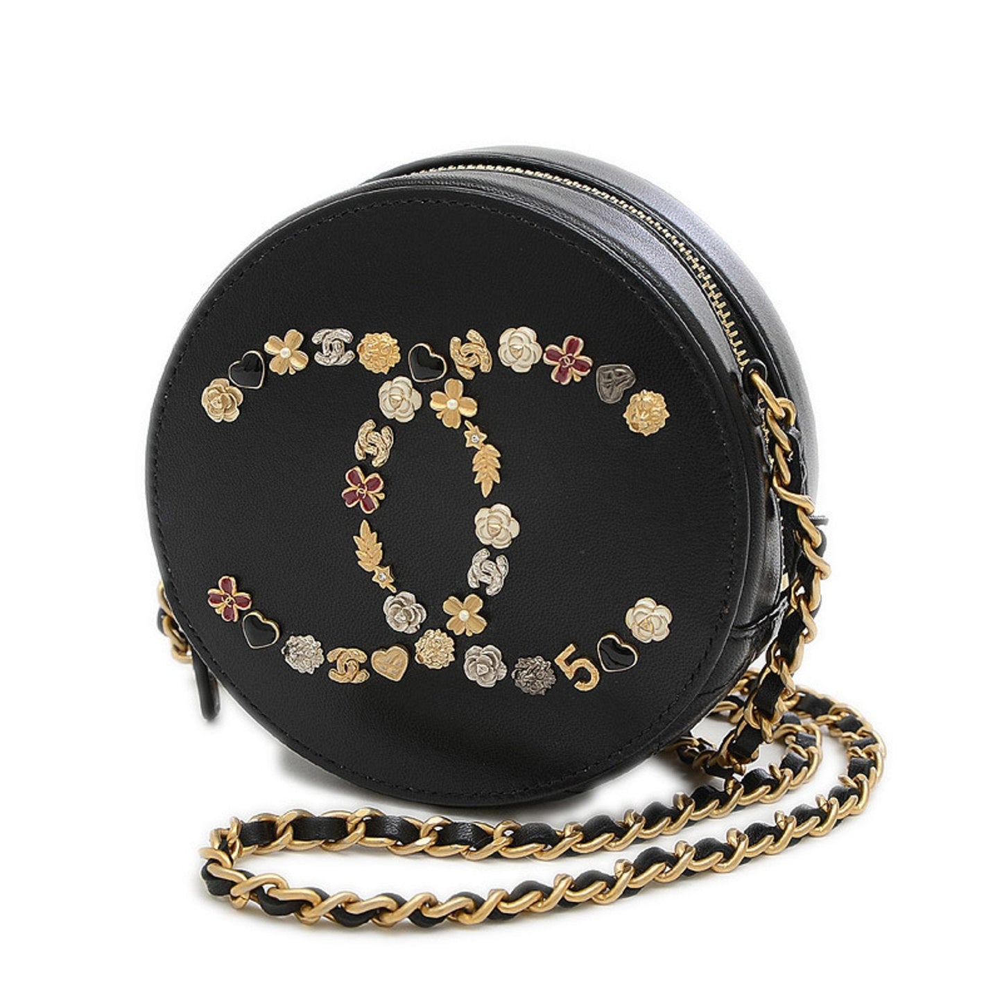 Chanel Women's Leather Shoulder Bag Black