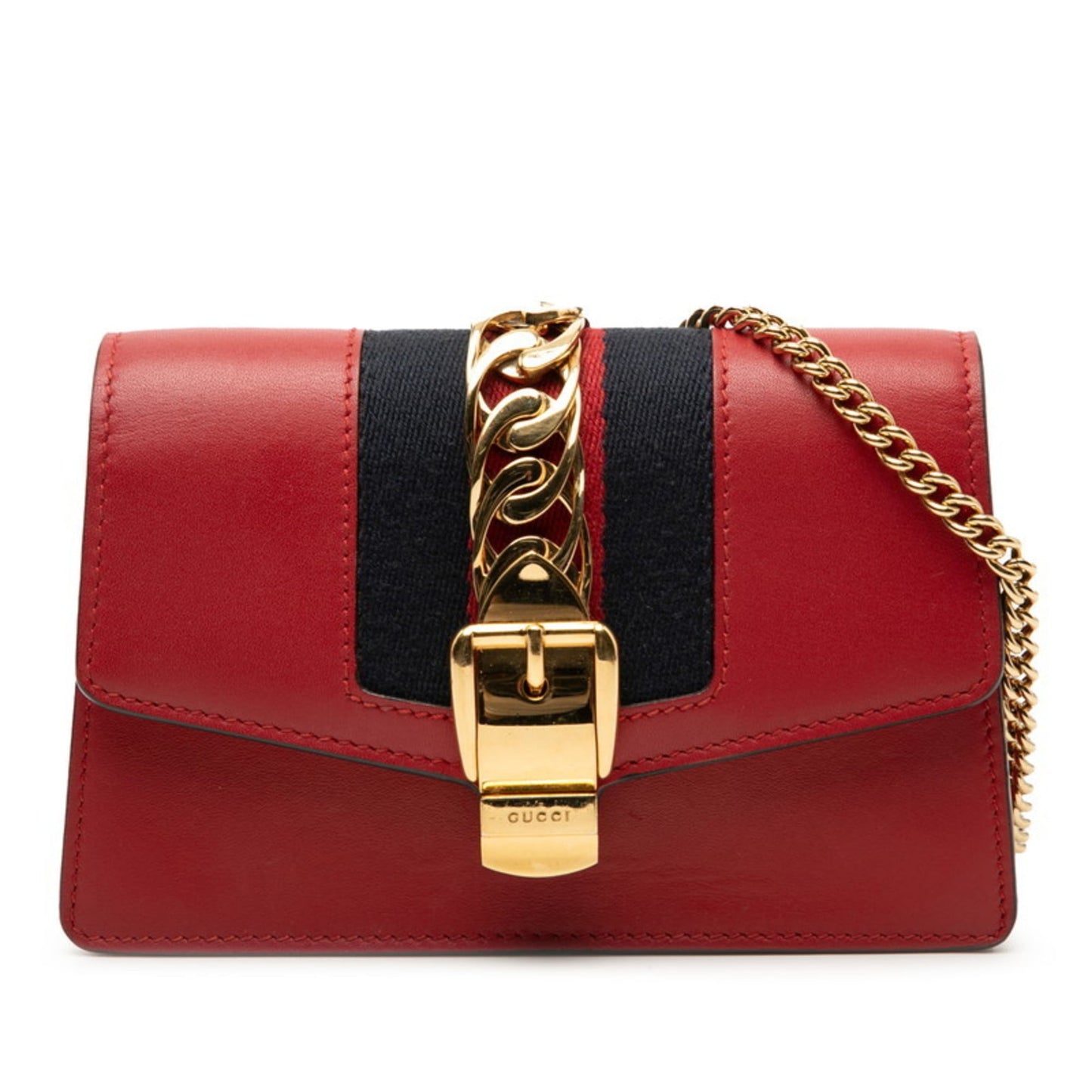 Gucci Multi-Color Red Color Leather Shoulder Bag