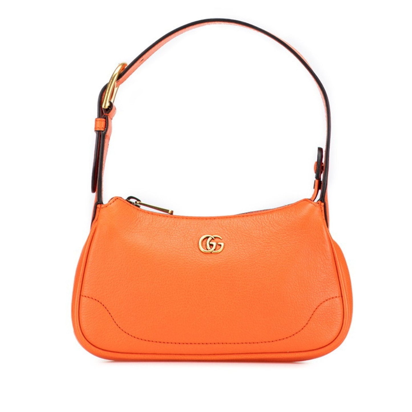 Gucci Gg Marmont Orange Leather Handbag Shoulder Bag
