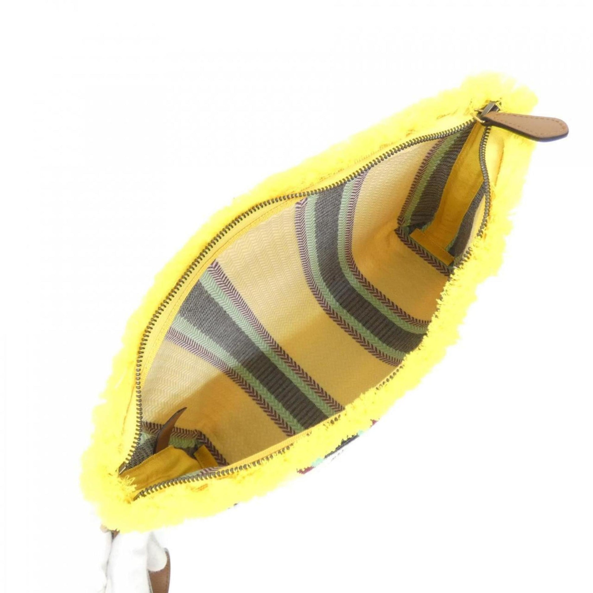 Gucci Multi-Color Yellow Canvas Handbag
