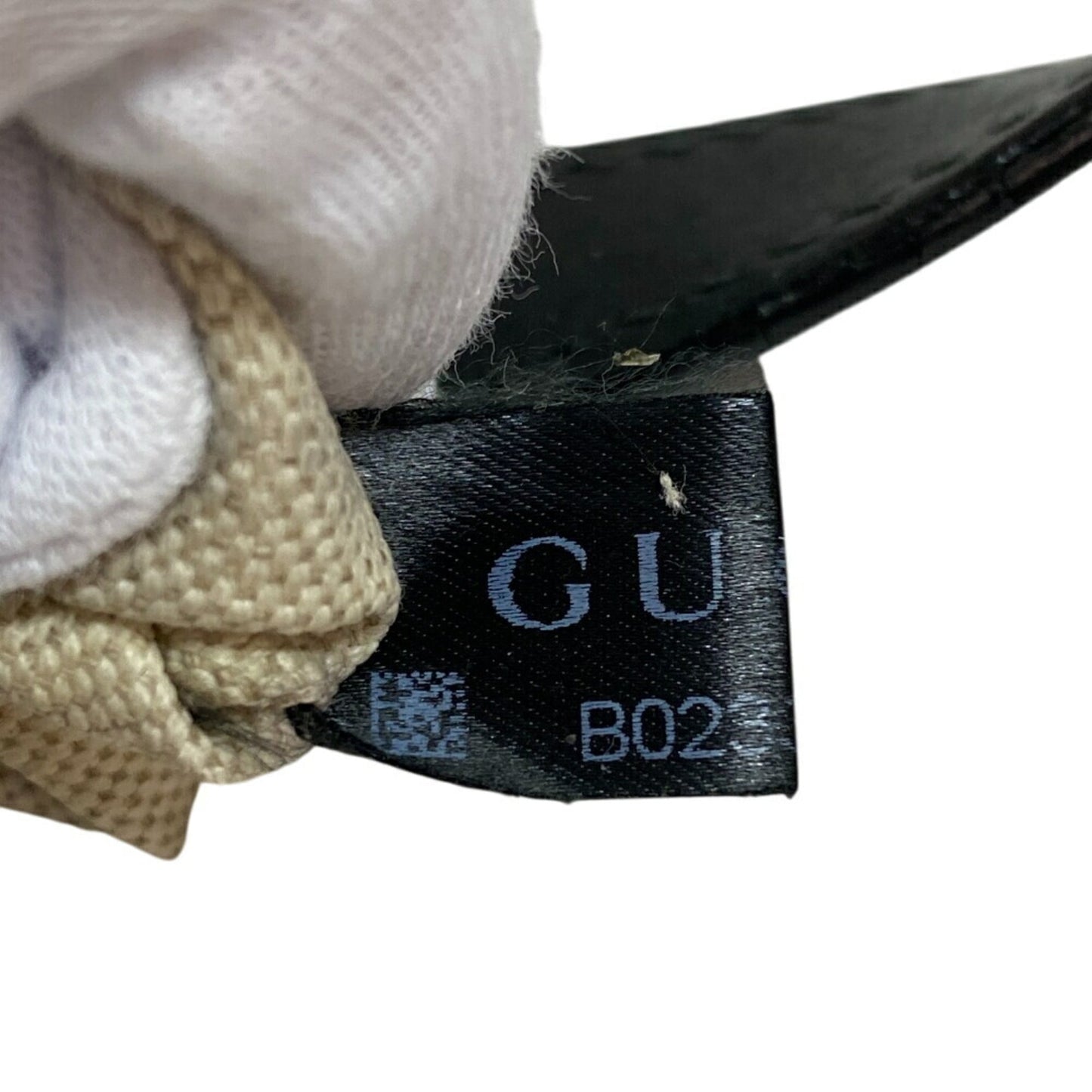 Gucci Beige Black Pvc Leather Tote Bag