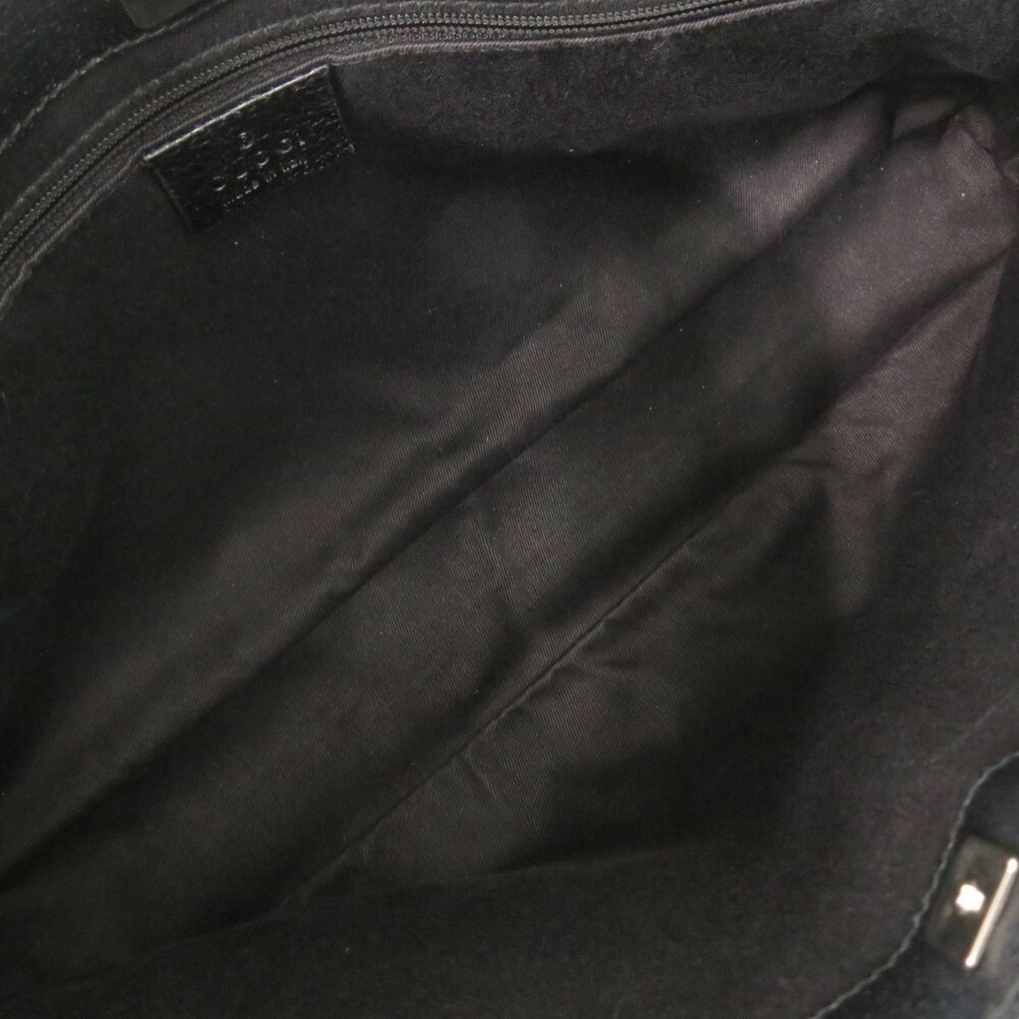 Gucci Black Gg Canvas Handbag Tote Bag