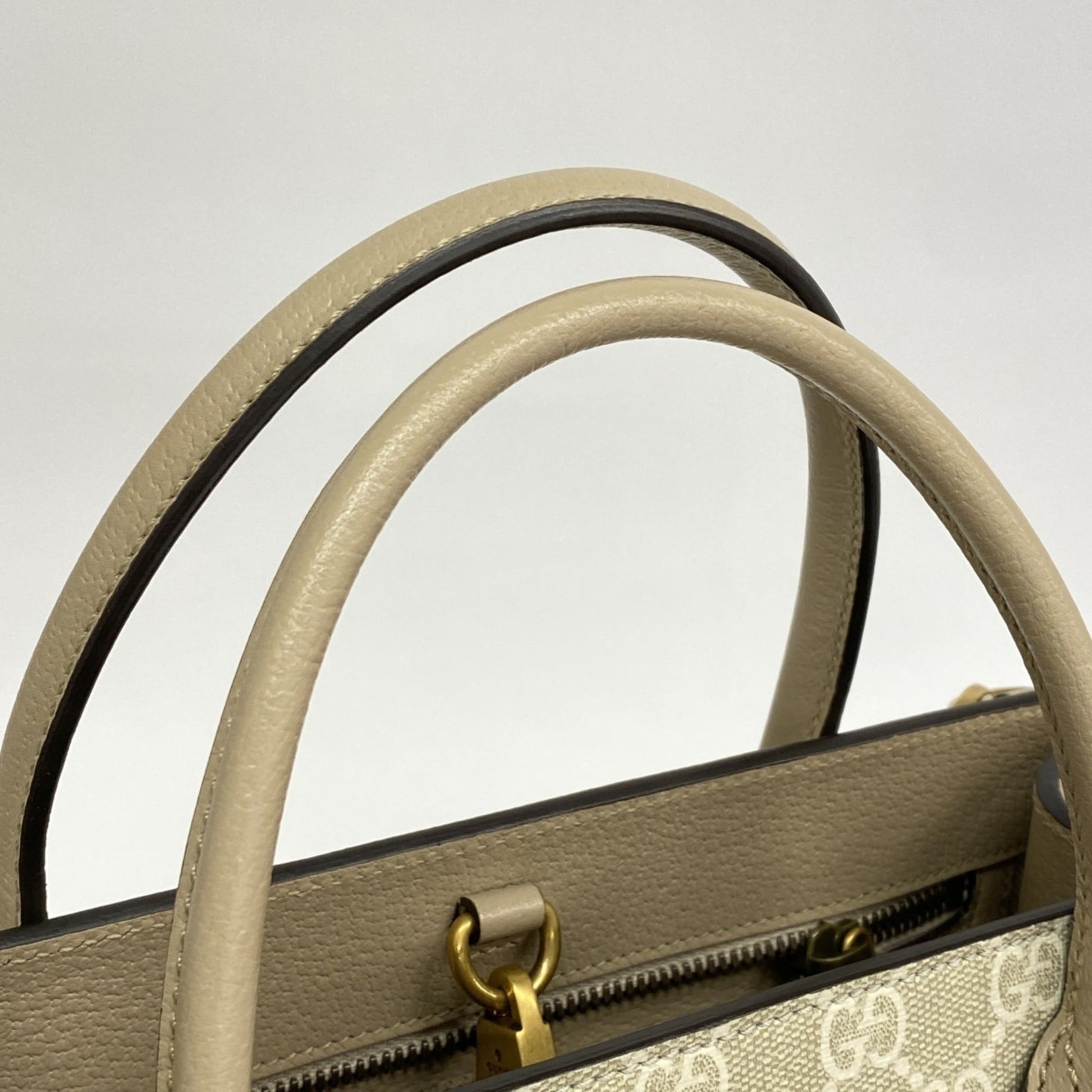 Gucci Beige Pvc Tote Bag