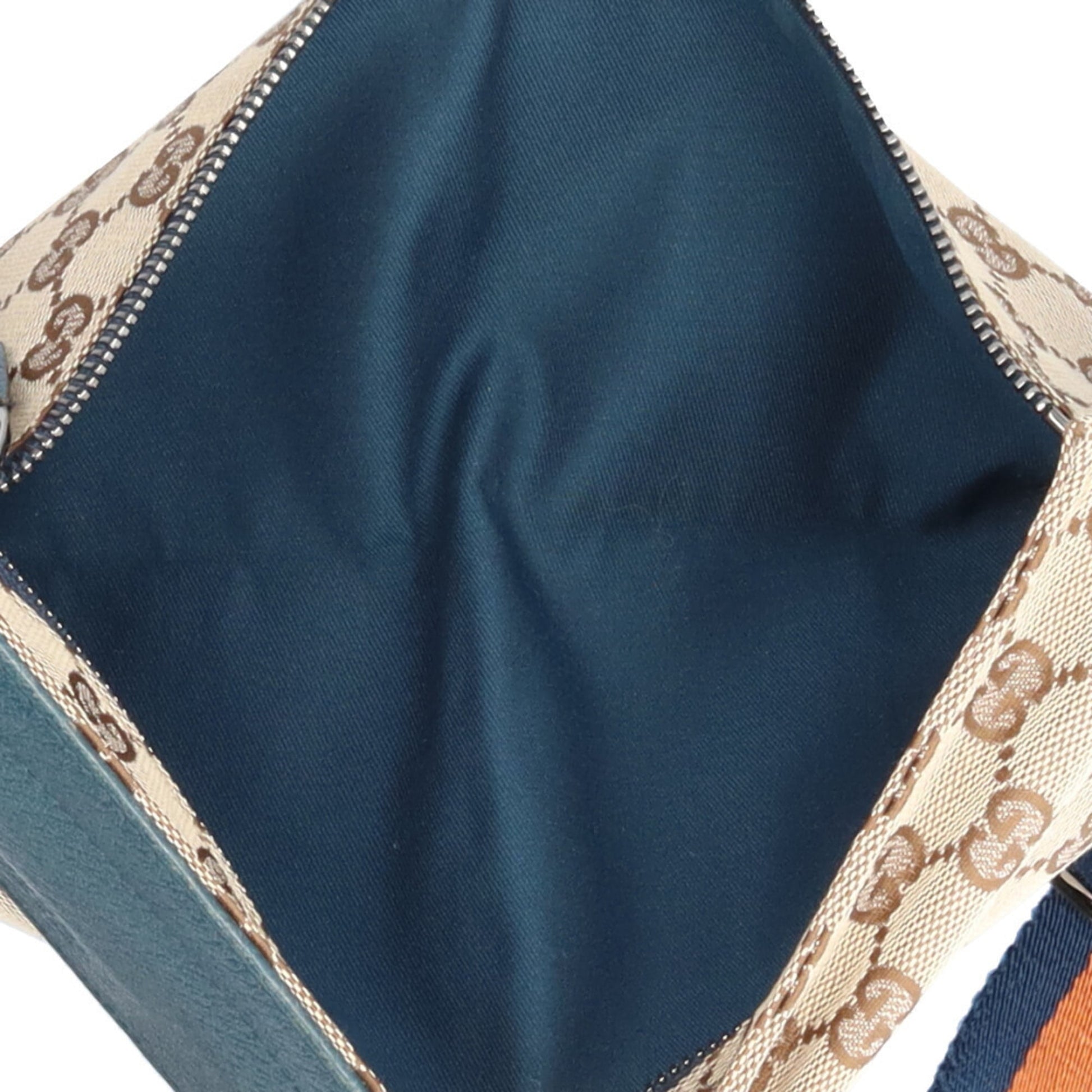 Gucci Beige Gg Canvas Leather Fanny Pack