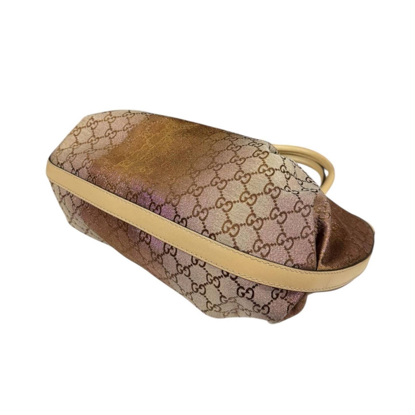 Gucci Beige Gg Canvas Handbag