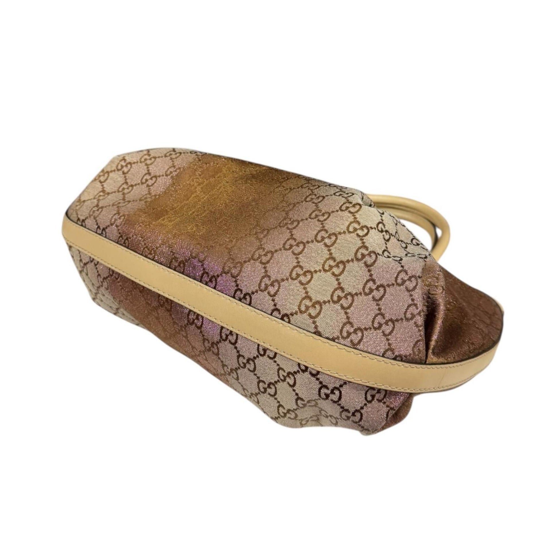 Gucci Beige Gg Canvas Handbag