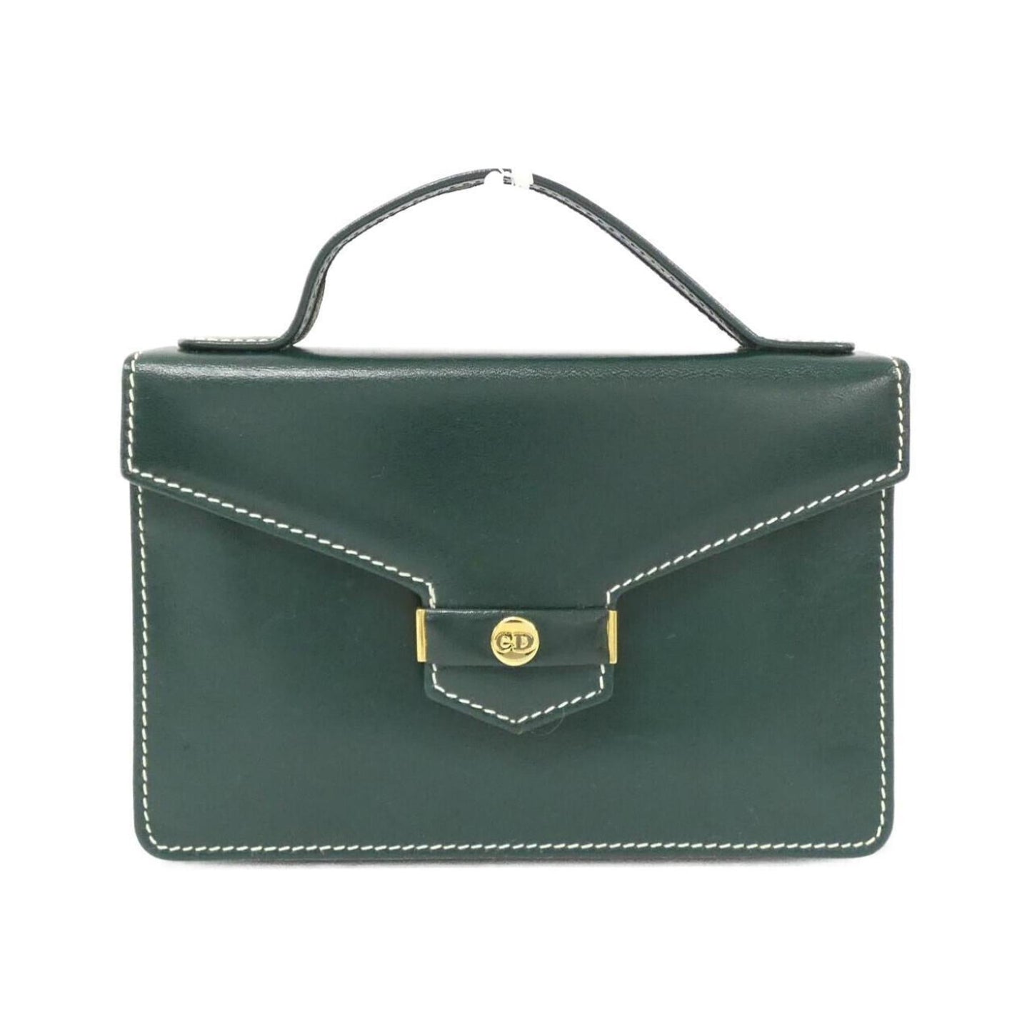 Dior Handbag Christian 2 Leather Green