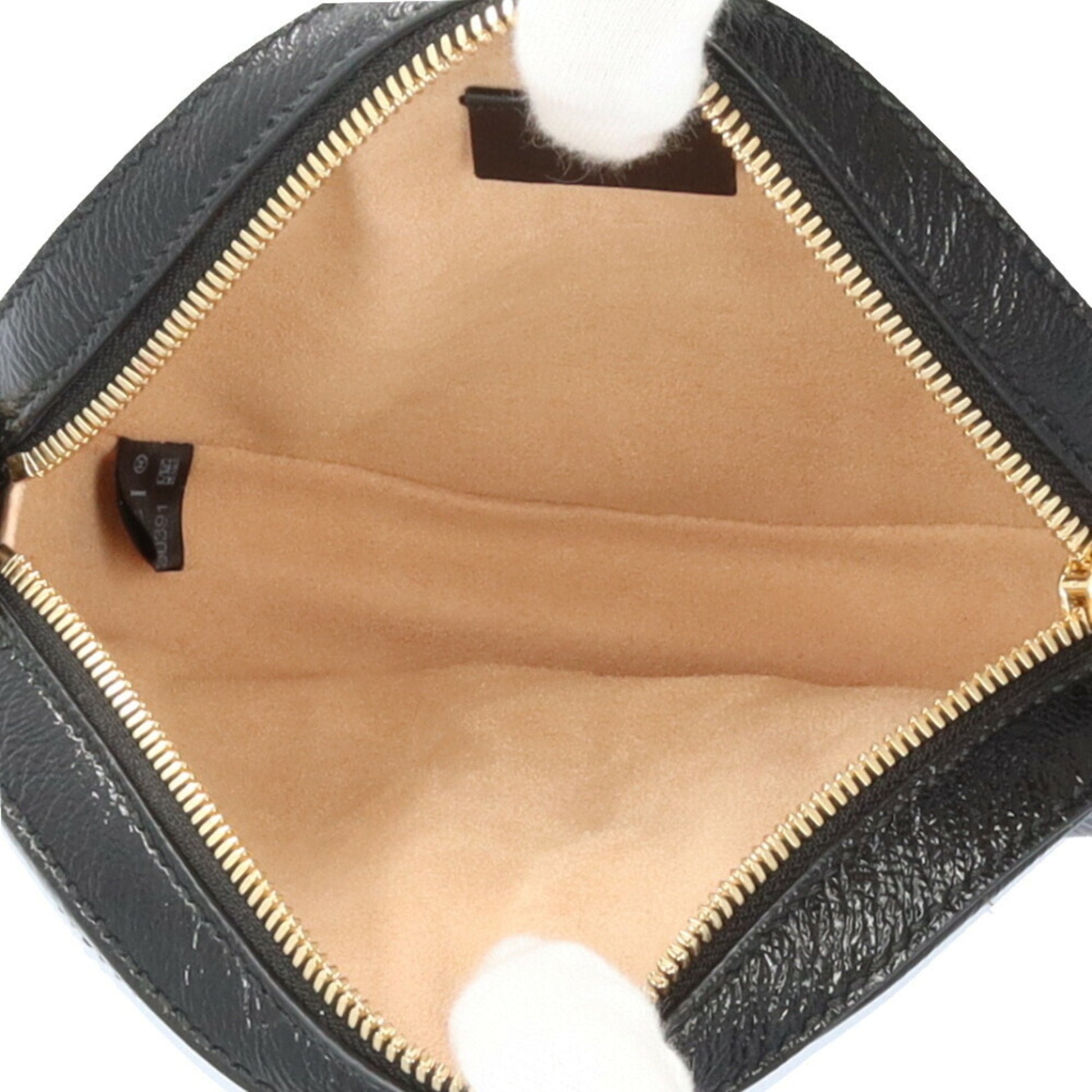 Gucci Black Patent Leather Suede Shoulder Bag
